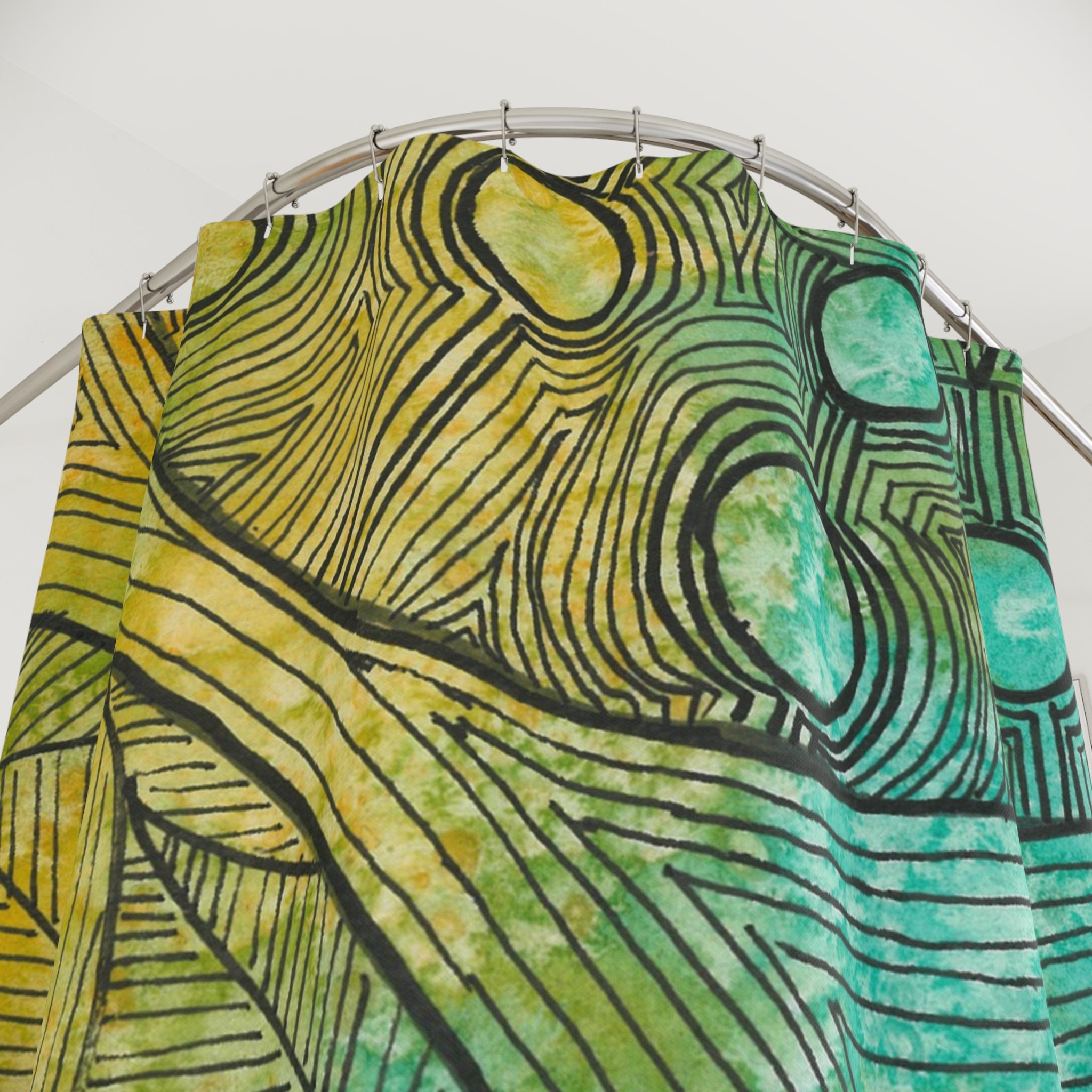 Beautiful Shower Curtains to Refresh Your Bathroom. Colourful Abstract Designs. Perfect For Your Bathroom or Special House-Warming Gift #27 Come What May