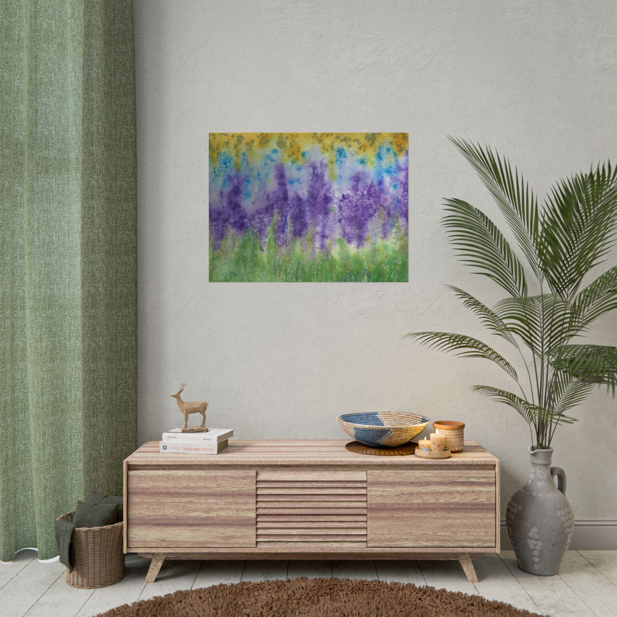 Large Colourful Wall Art, Posters & Prints, For Office, Bedroom or Living Room, or Special Gift #74 Lavender Fields