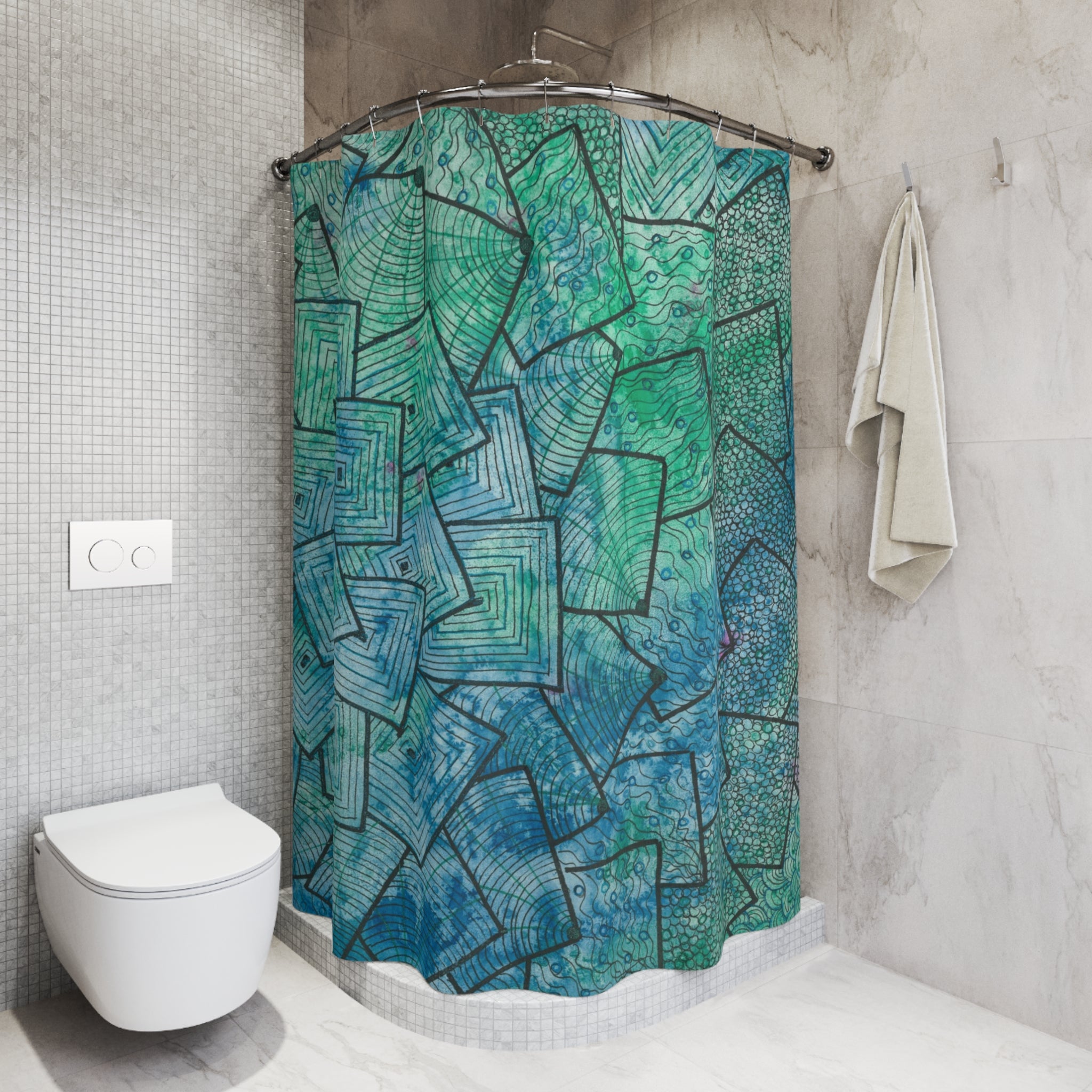 Beautiful Shower Curtains to Refresh Your Bathroom. Colourful Abstract Designs. Perfect For Your Bathroom or Special House-Warming Gift #65 And The AnswerIs