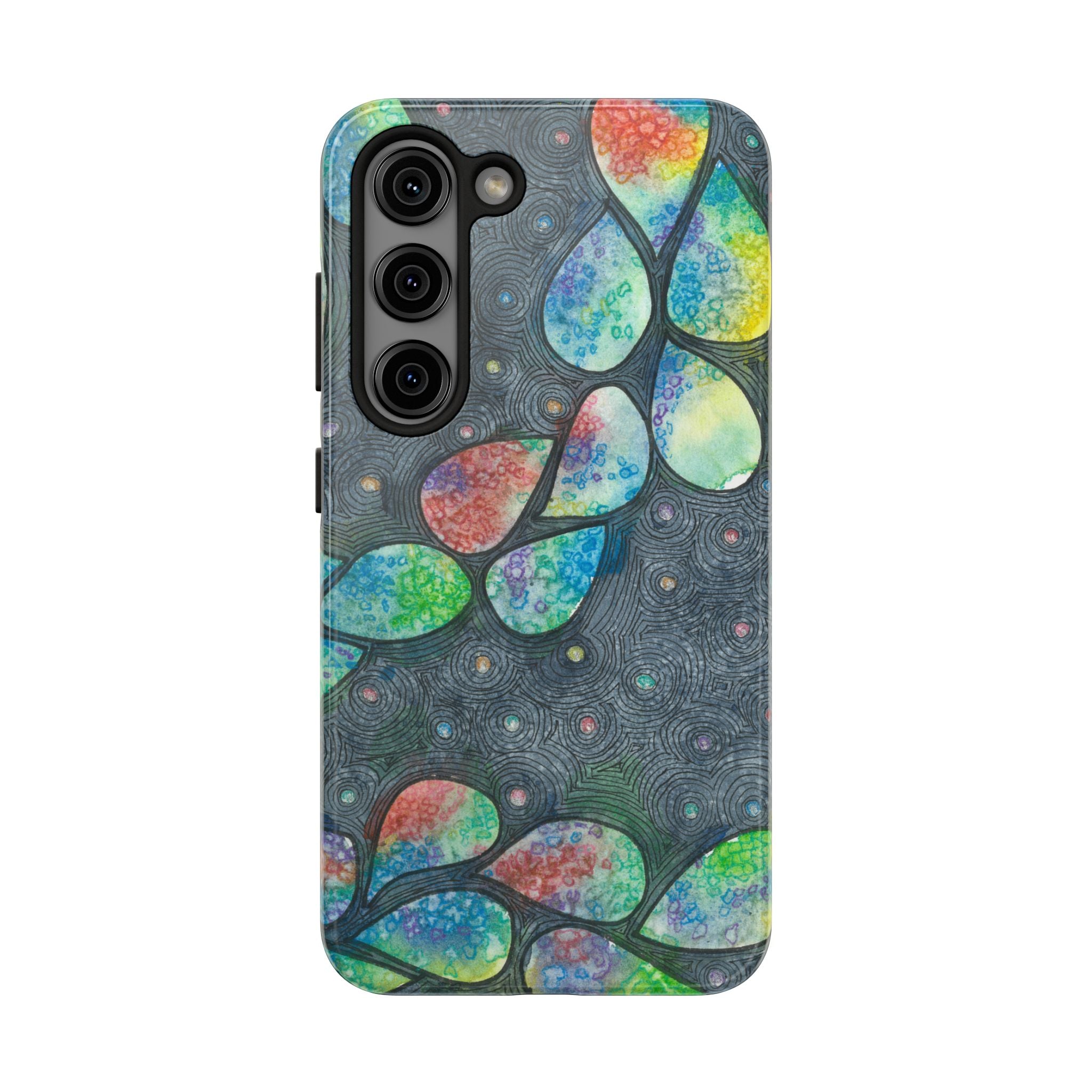 Tough Phone Case - All iPhones and Samsung Galaxys - Exciting Abstract Design #30 Give Us A Minute