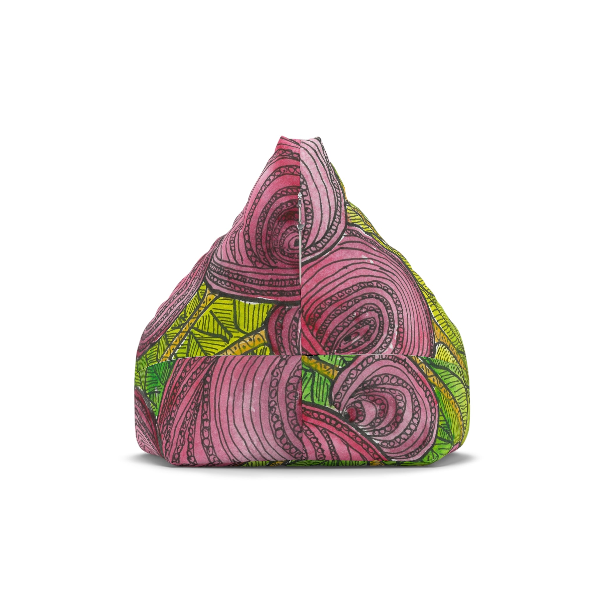 Bean Bag Chair Covers For Indoor & Outdoor - 2 Sizes - Exciting Abstract Design #9 Spaced Blossoms