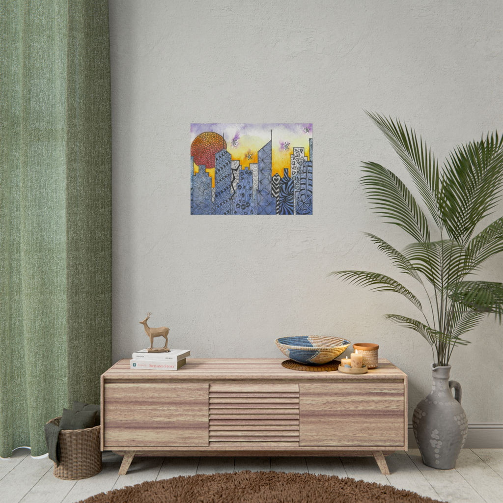 Large Colourful Wall Art, Posters & Prints, For Office, Bedroom or Living Room, or Special Gift #5 In The Shadows