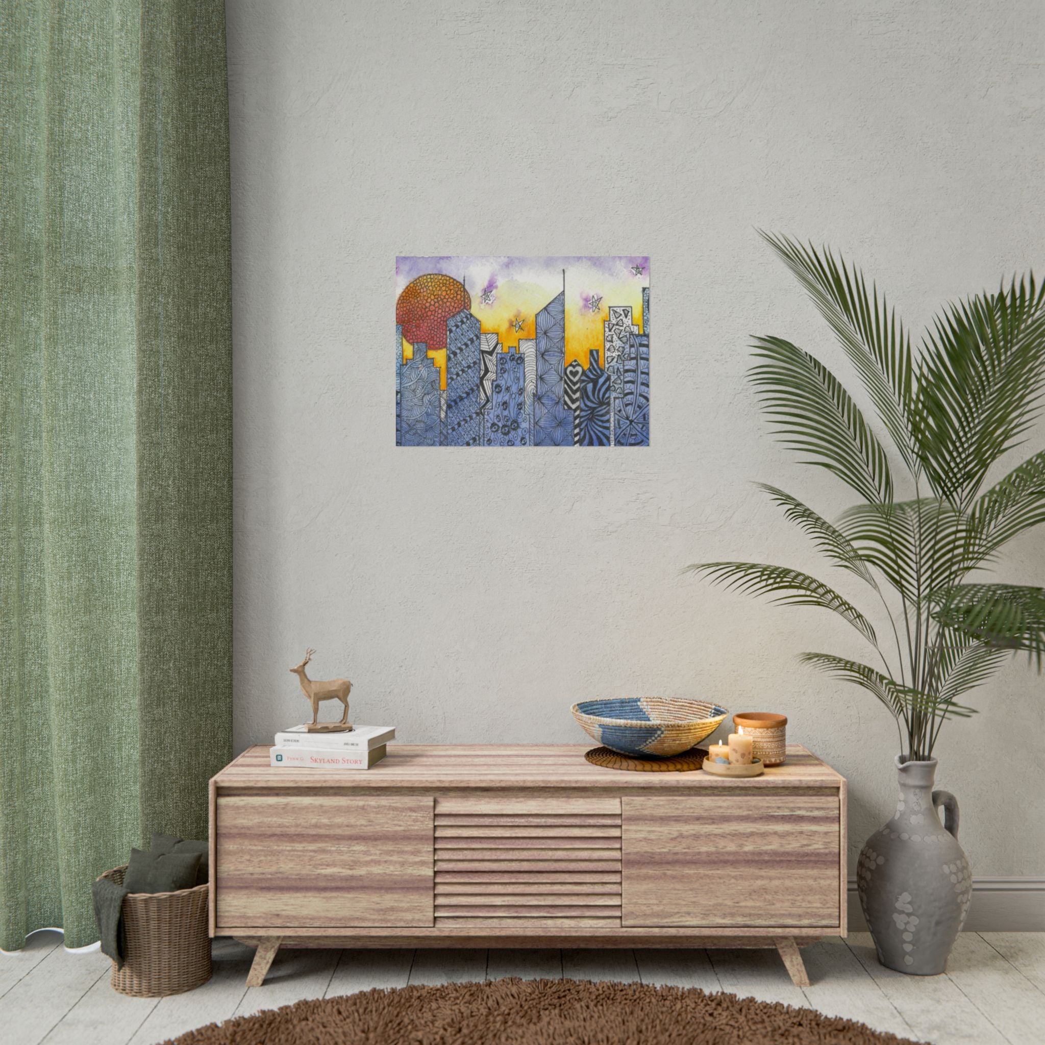 Large Colourful Wall Art, Posters & Prints, For Office, Bedroom or Living Room, or Special Gift #5 In The Shadows