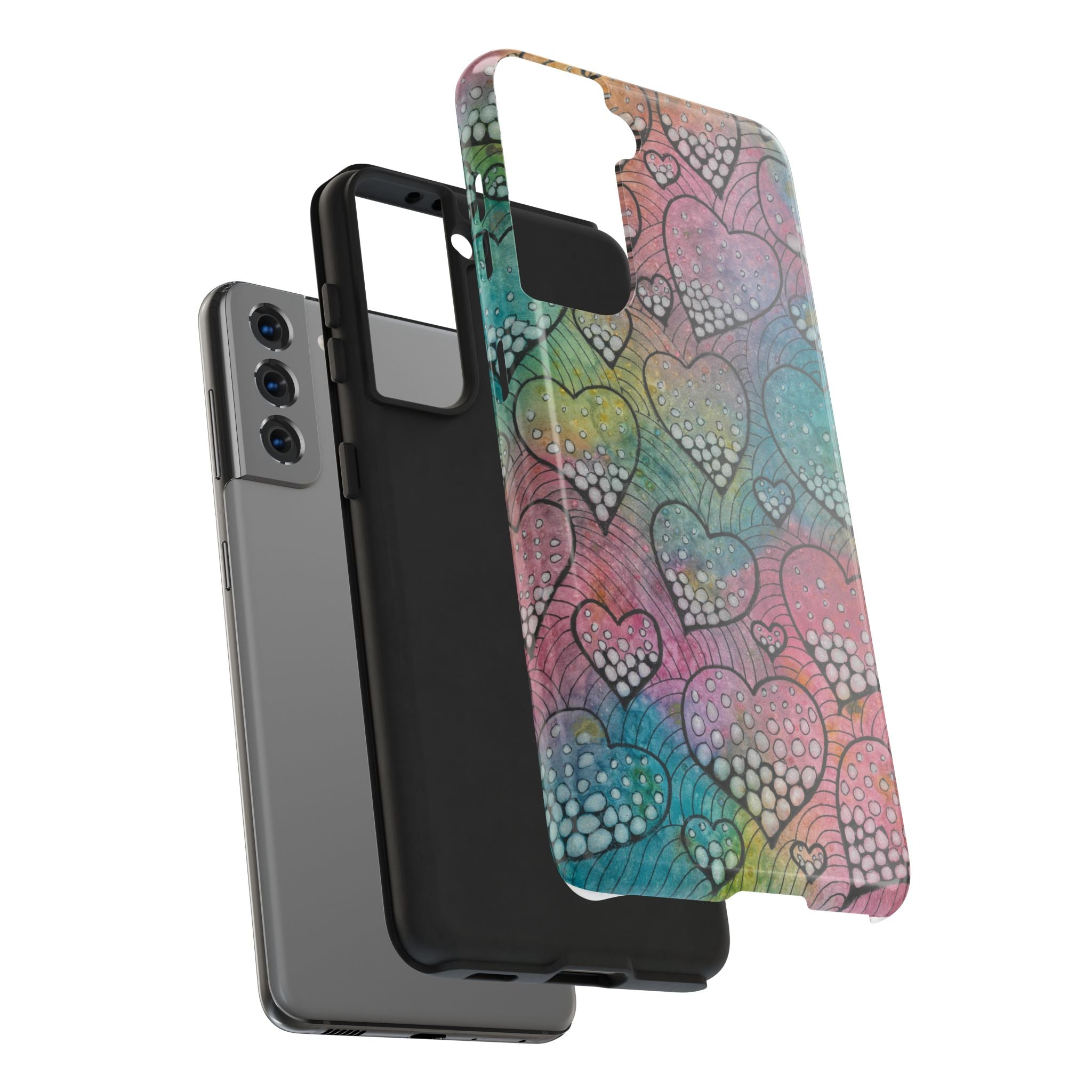 Tough Phone Case - All iPhones and Samsung Galaxys - Exciting Abstract Design #97 What's Love Got To Do With It