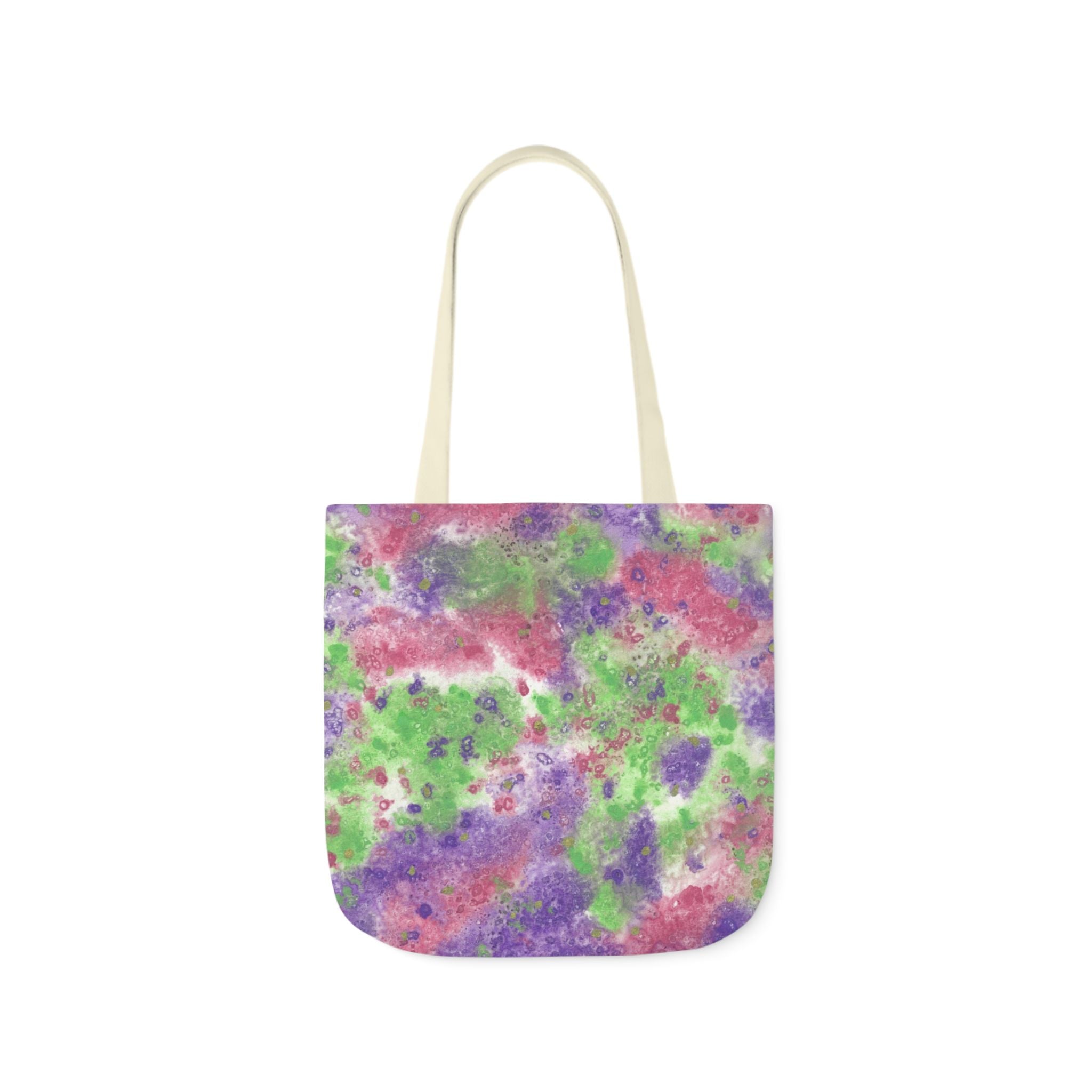 Canvas Tote Bags, Colourful Abstract Designs, 5-Color Straps, 3 Sizes.  For Family and friends or a Special Gift #100 Immortal Being