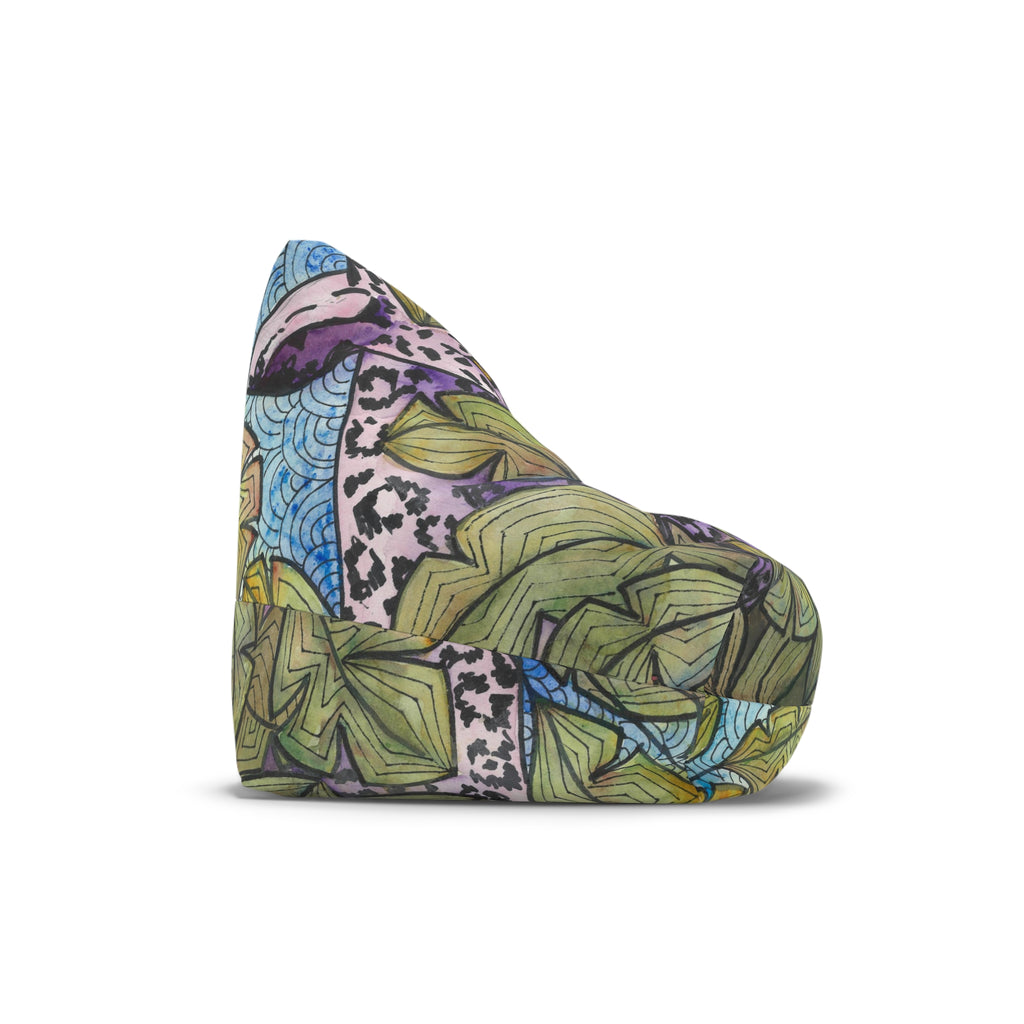 Bean Bag Chair Covers For Indoor & Outdoor - 2 Sizes - Exciting Abstract Design #76 Purrfect Blend