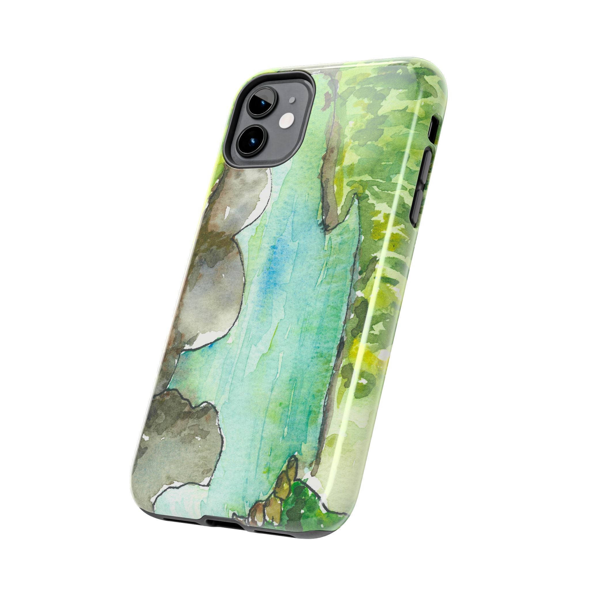 Tough Phone Case - All iPhones and Samsung Galaxys - Exciting Abstract Design #88 Tara River - Montenegro