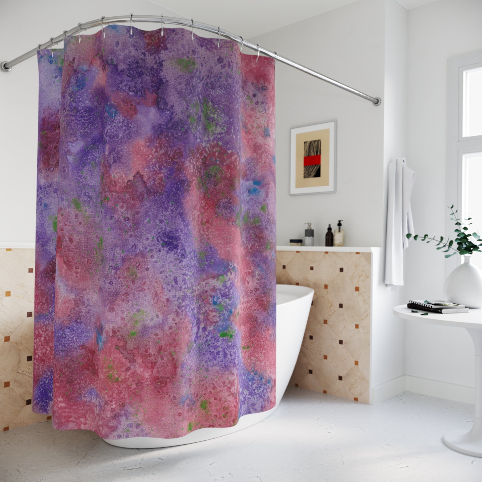 Beautiful Shower Curtains to Refresh Your Bathroom. Colourful Abstract Designs. Perfect For Your Bathroom or Special House-Warming Gift #62 Resolutions