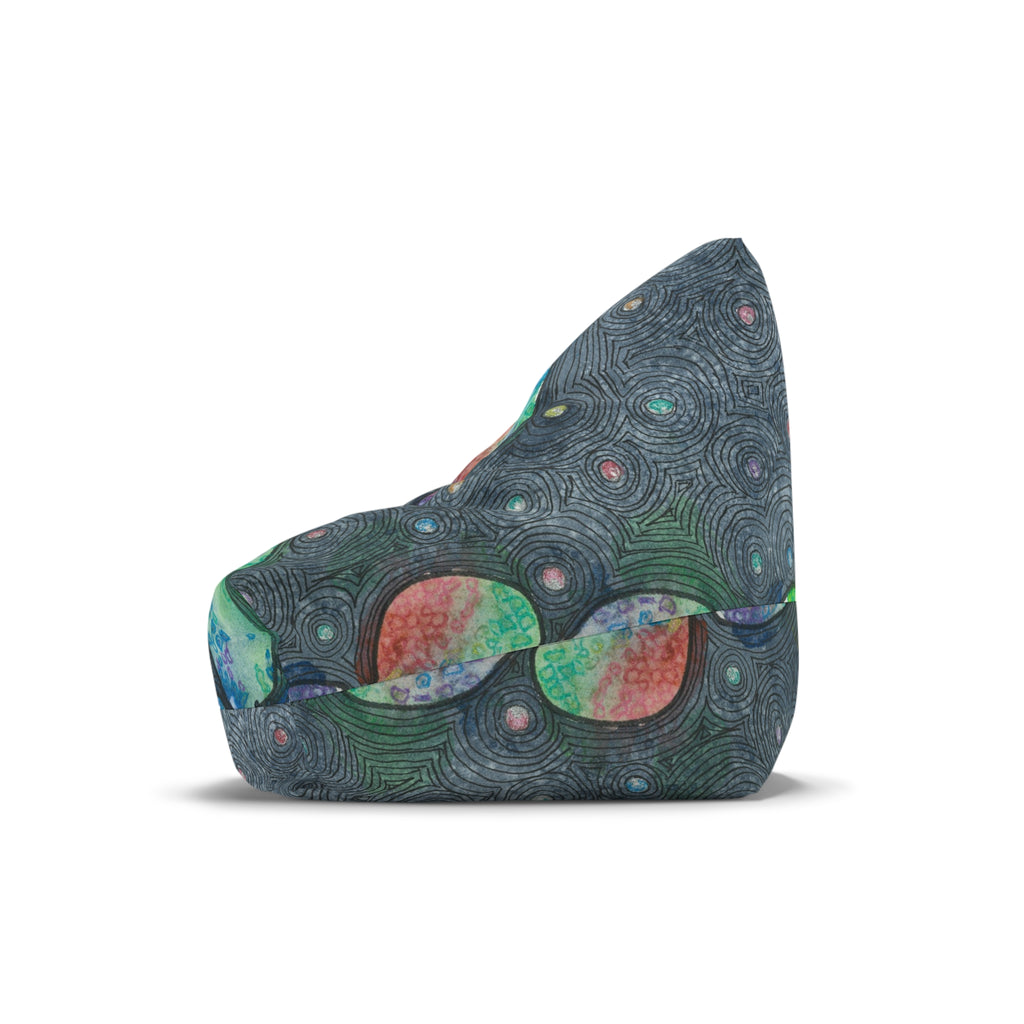 Bean Bag Chair Covers For Indoor & Outdoor - 2 Sizes - Exciting Abstract Design #30 Give Us A Minute