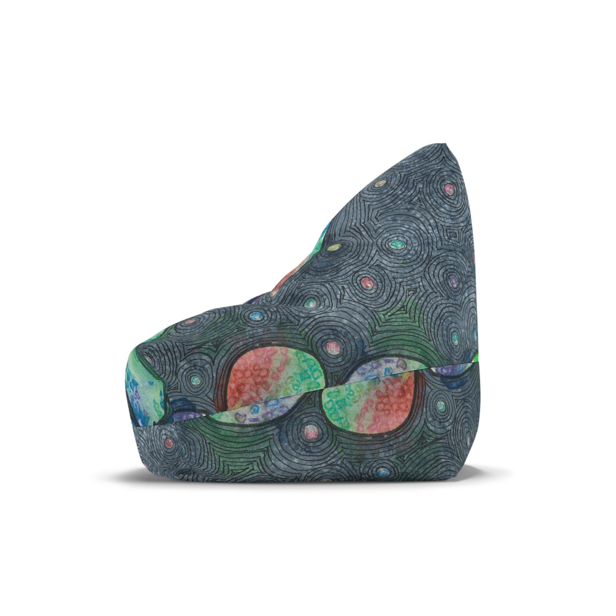 Bean Bag Chair Covers For Indoor & Outdoor - 2 Sizes - Exciting Abstract Design #30 Give Us A Minute