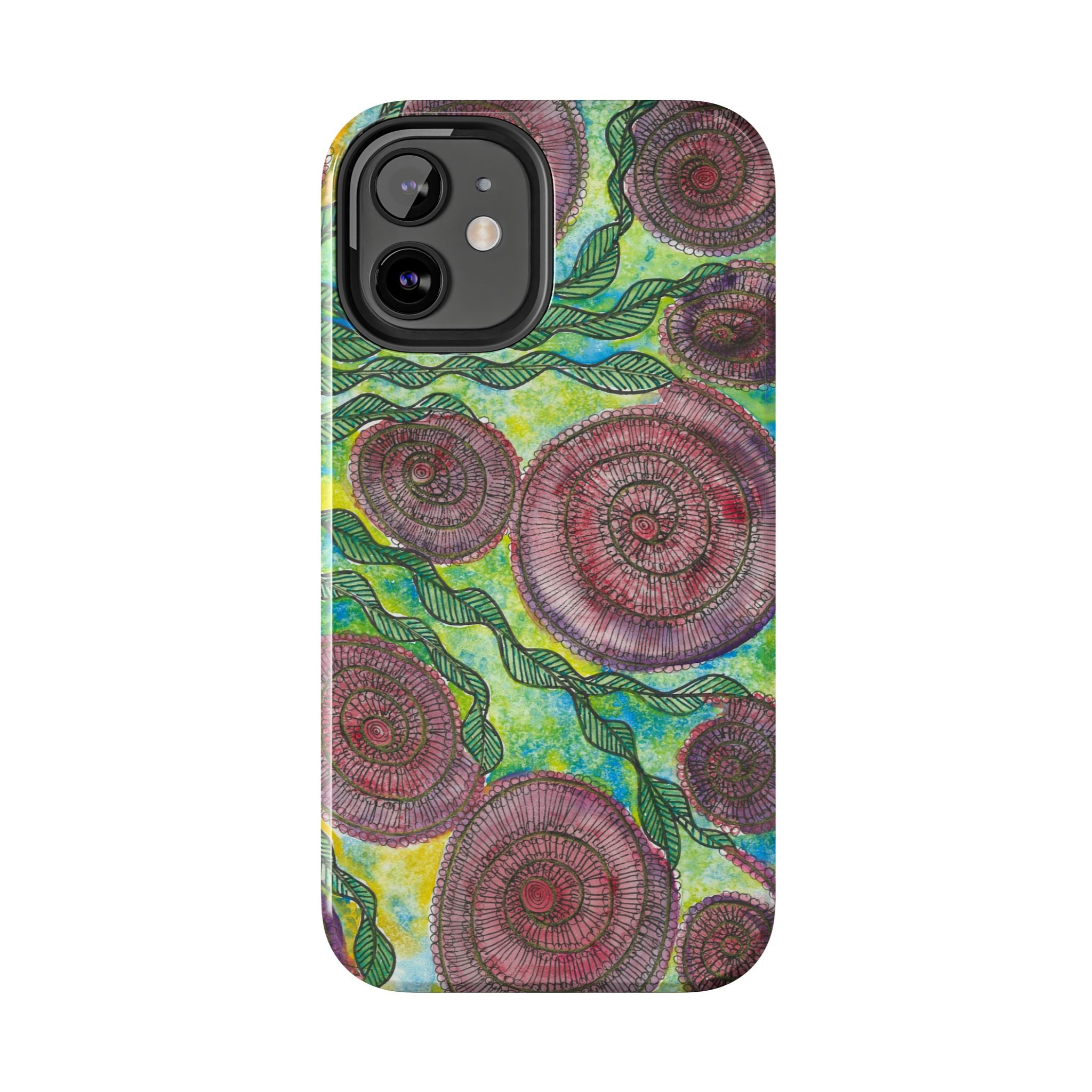 Tough Phone Case - All iPhones and Samsung Galaxys - Exciting Abstract Design #35 Beetroot To Yourself