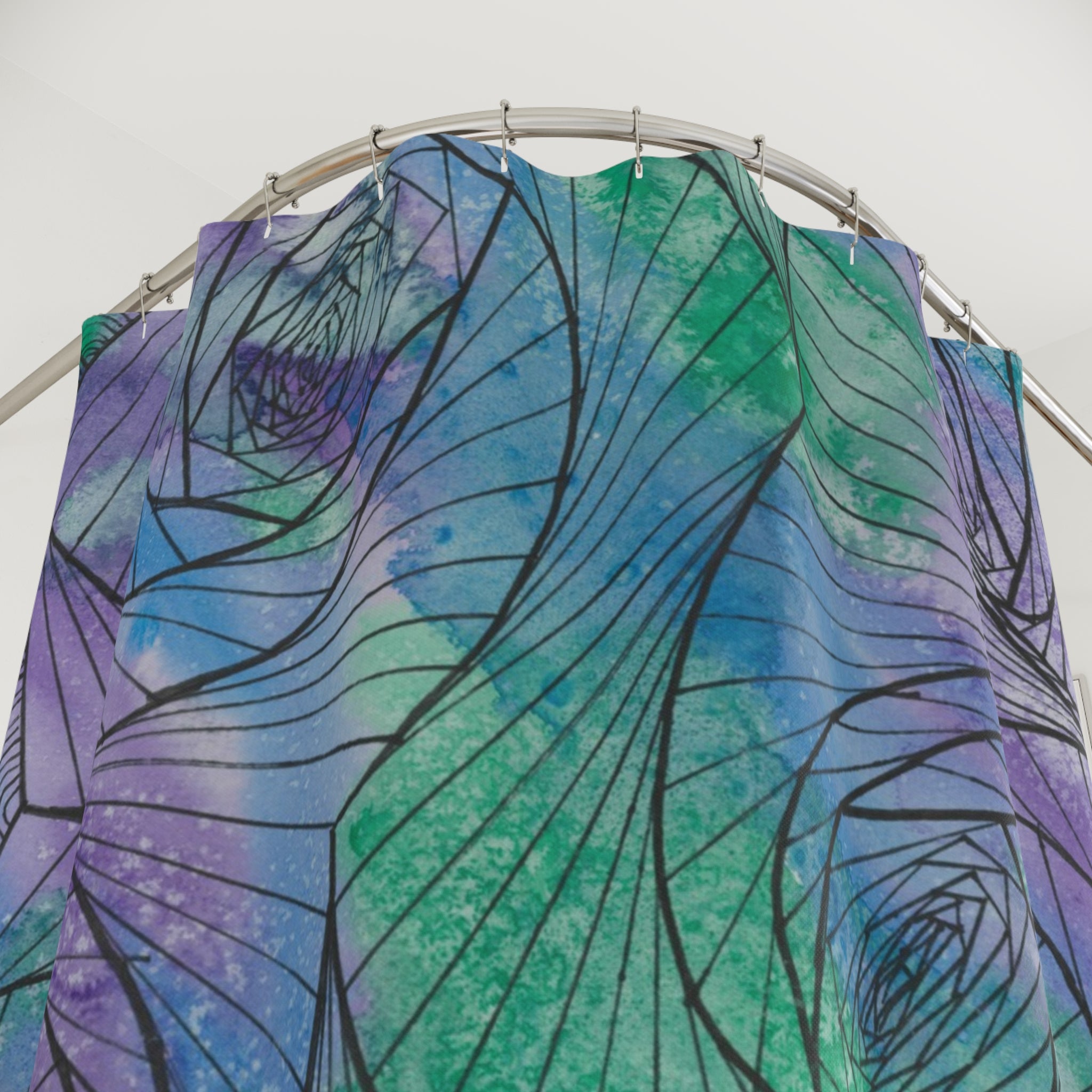 Beautiful Shower Curtains to Refresh Your Bathroom. Colourful Abstract Designs. Perfect For Your Bathroom or Special House-Warming Gift #50 If Not Now When