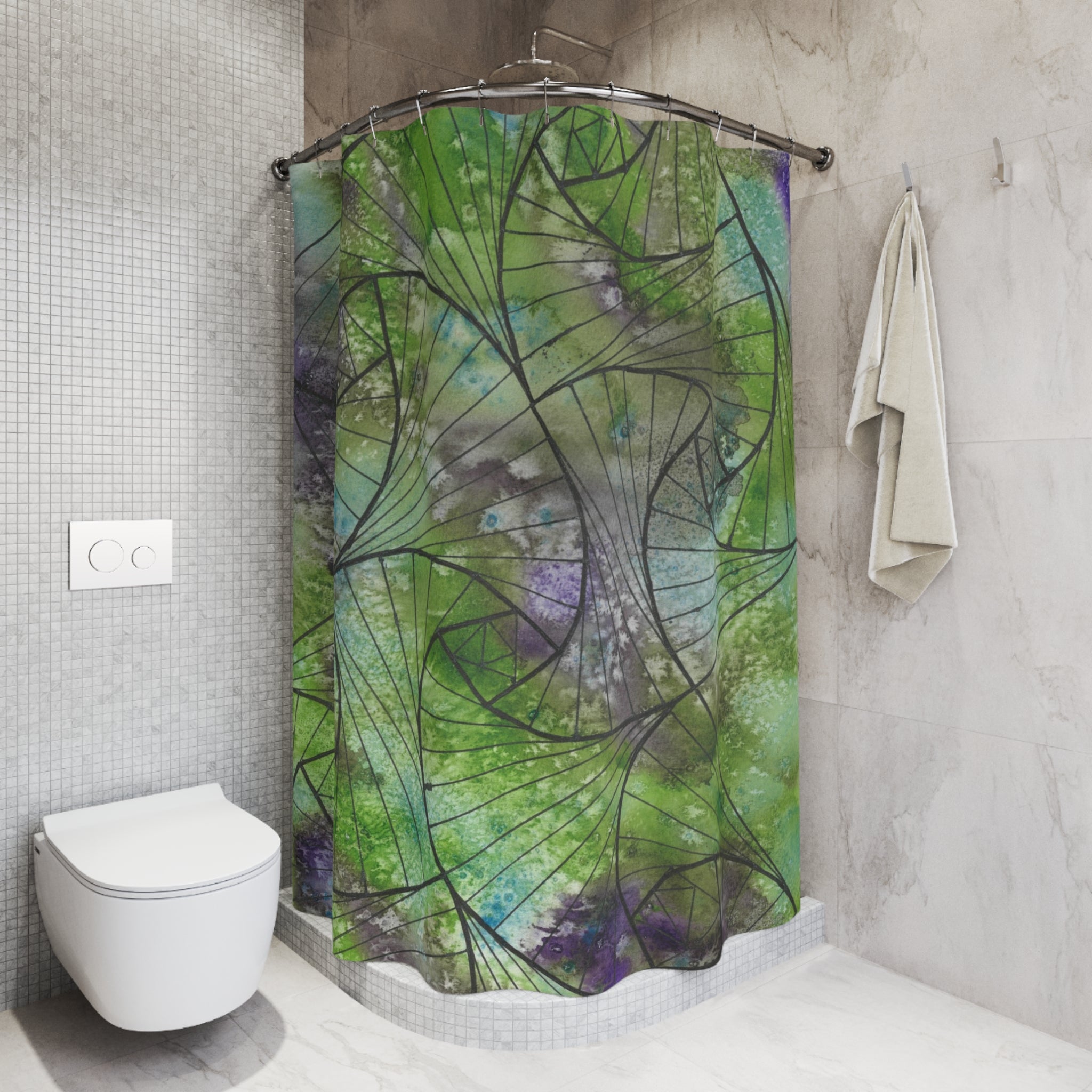 Beautiful Shower Curtains to Refresh Your Bathroom. Colourful Abstract Designs. Perfect For Your Bathroom or Special House-Warming Gift #55 Of Course Im Sure