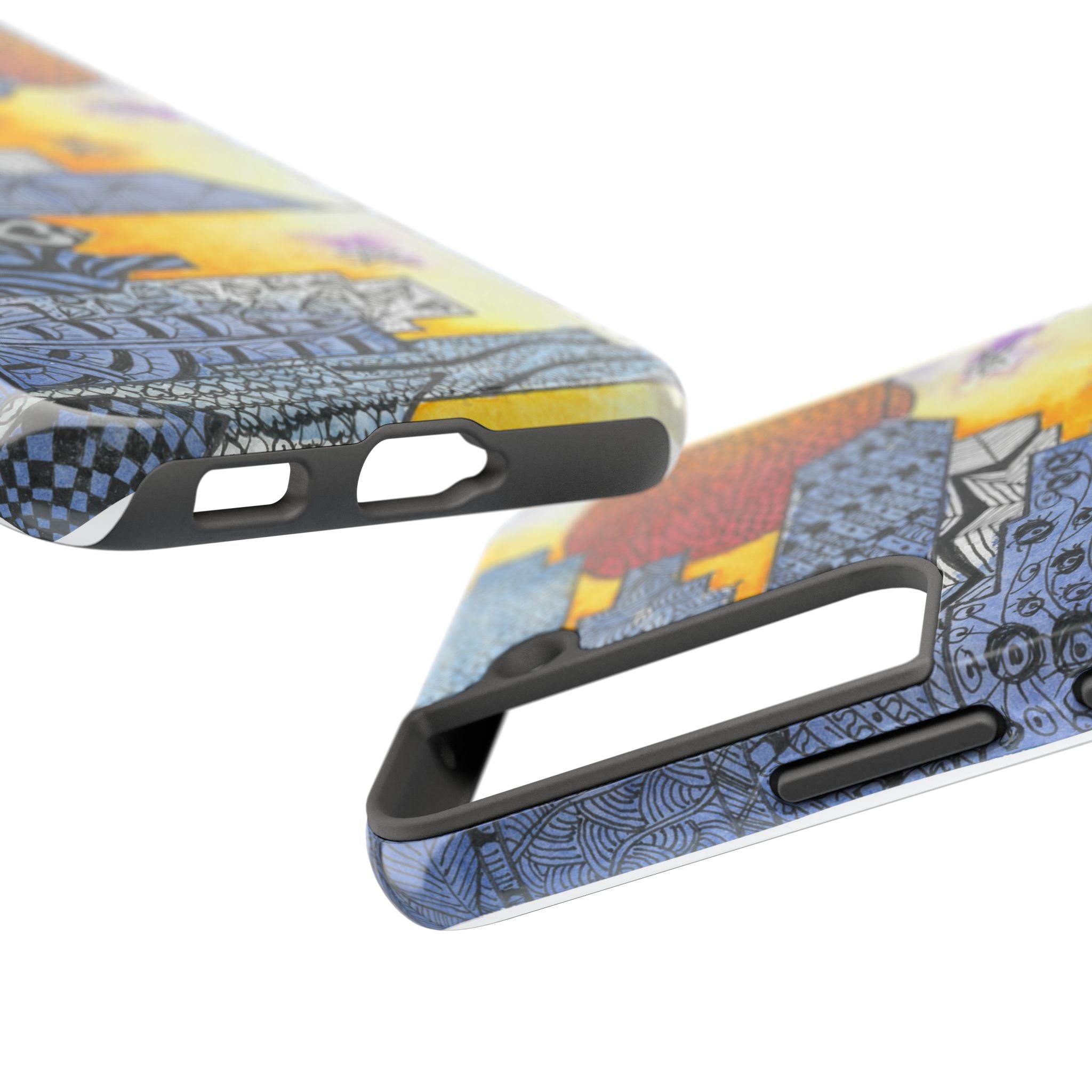 Tough Phone Case - All iPhones and Samsung Galaxys - Exciting Abstract Design #5 In The Shadows
