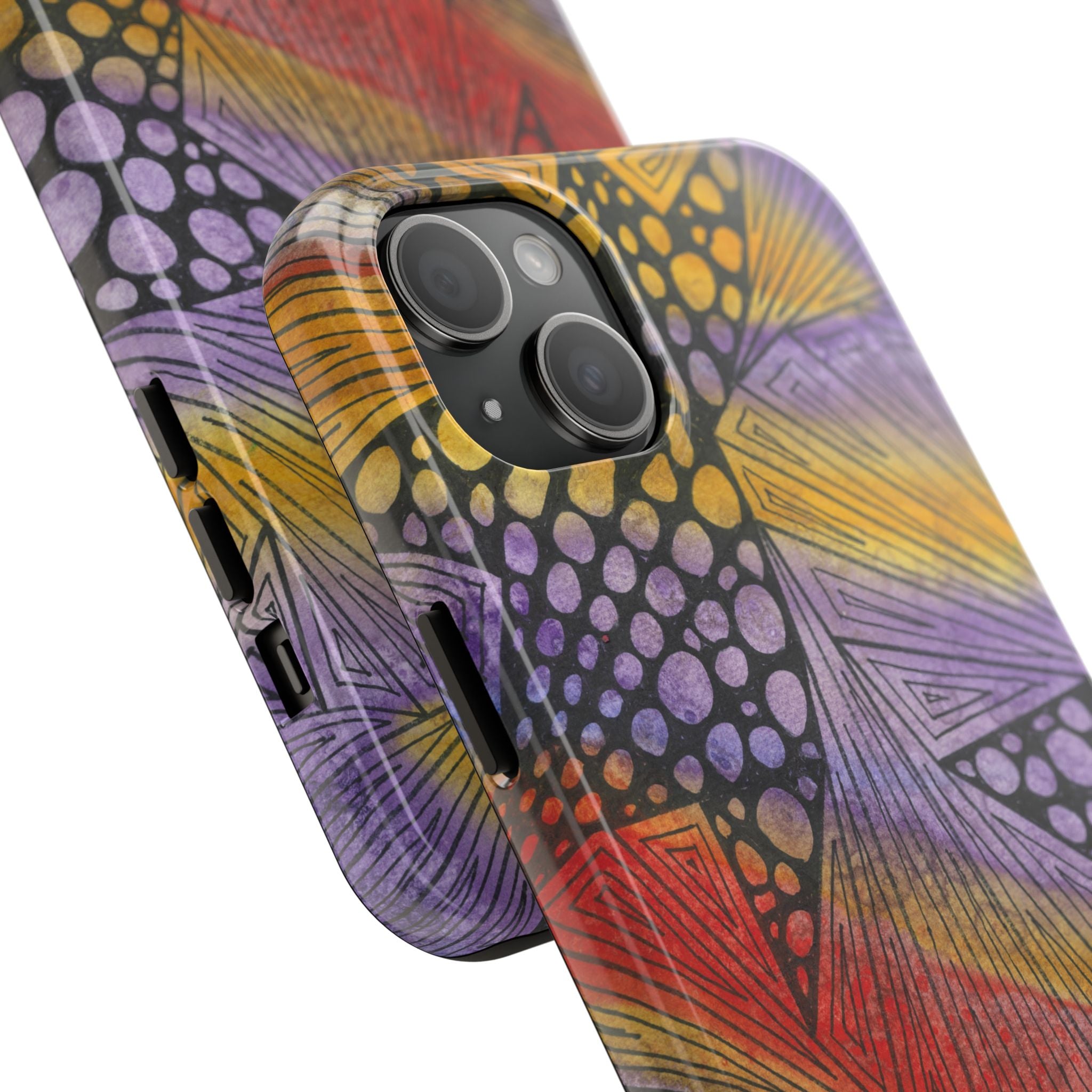 Tough Phone Case - All iPhones and Samsung Galaxys - Exciting Abstract Design #82 Fighting Delusions