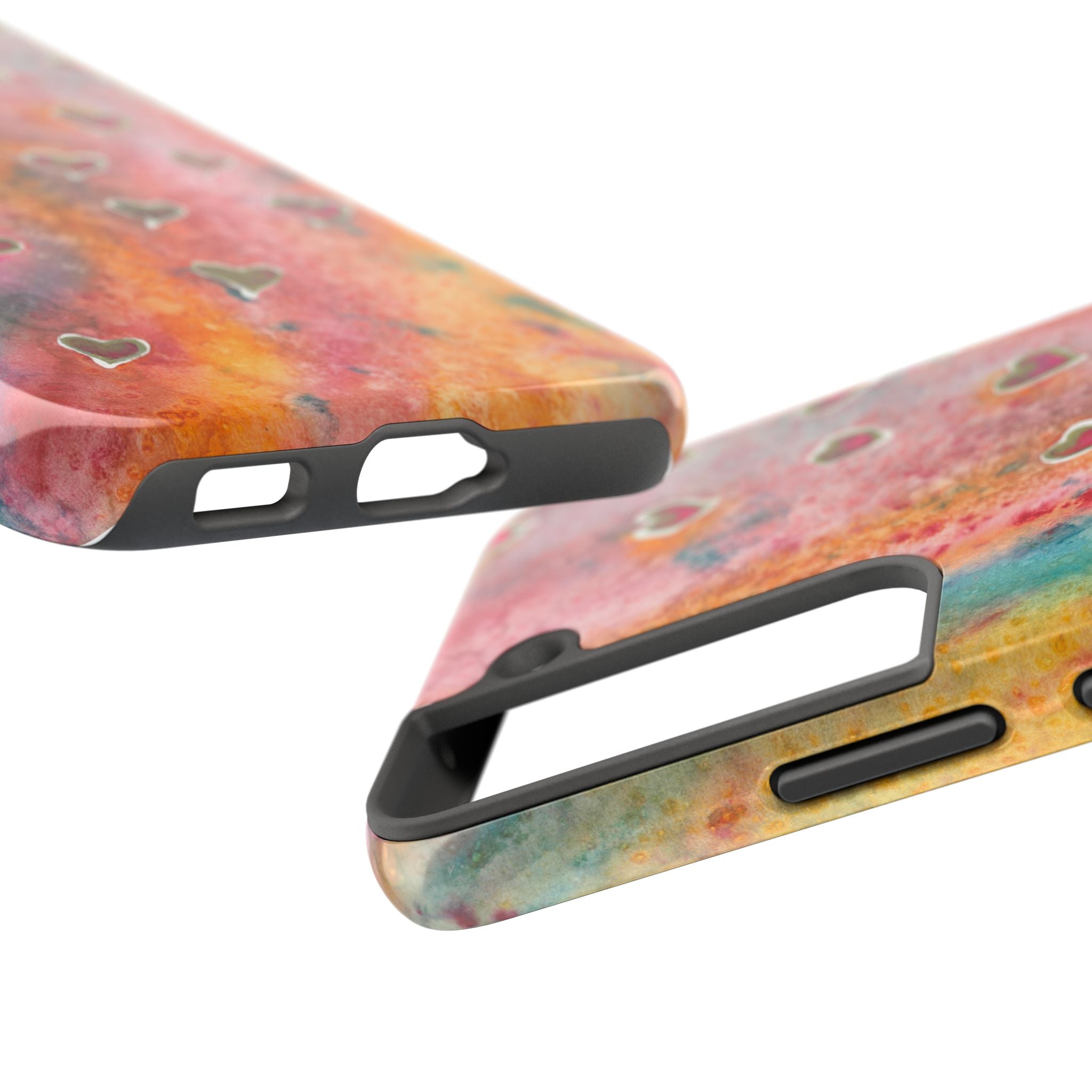 Tough Phone Case - All iPhones and Samsung Galaxys - Exciting Abstract Design #96 Love, Friendship, integrity