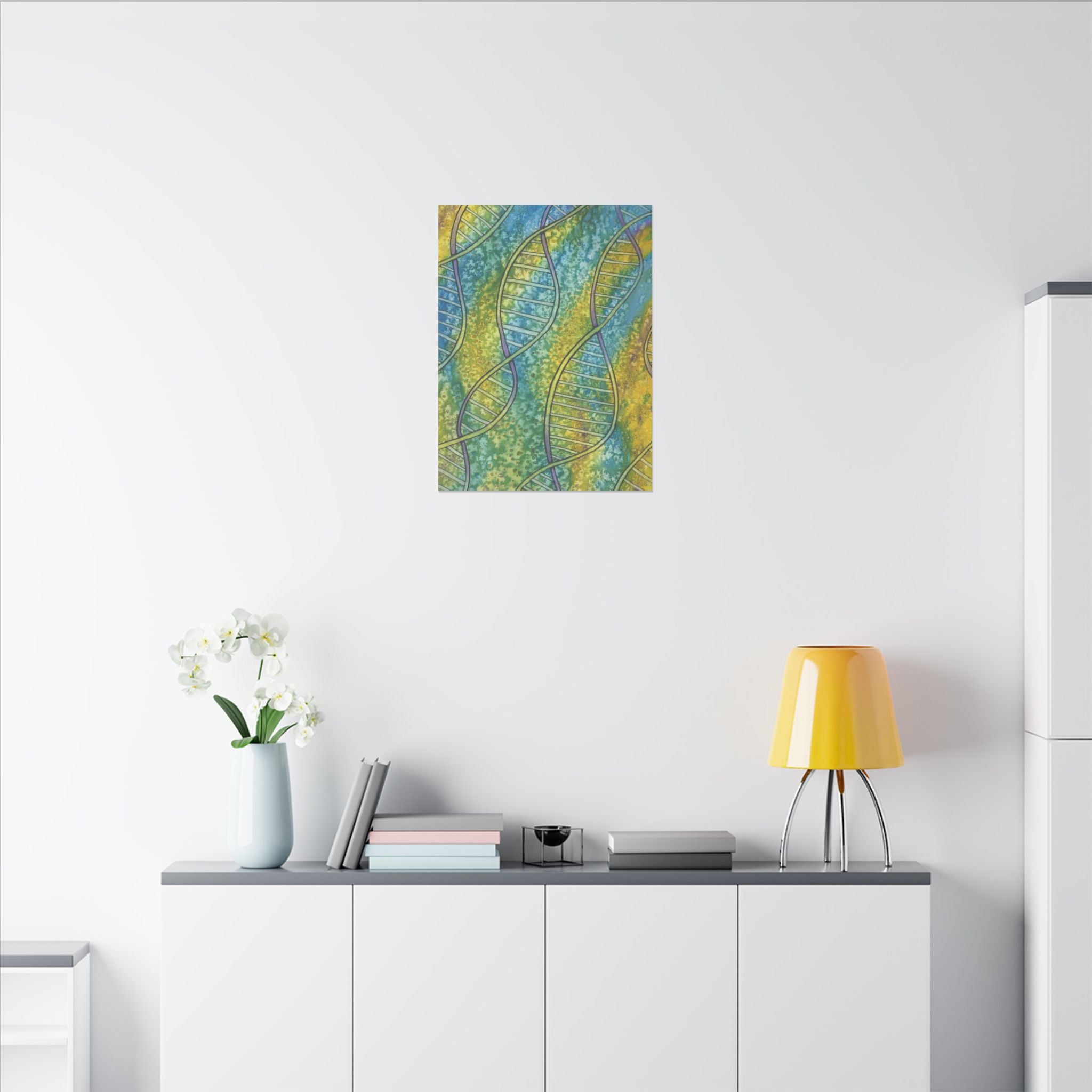 Large Colourful Wall Art, Canvas Prints, For Office, Bedroom or Living Room, or Special Gift #99 Crop of DNA