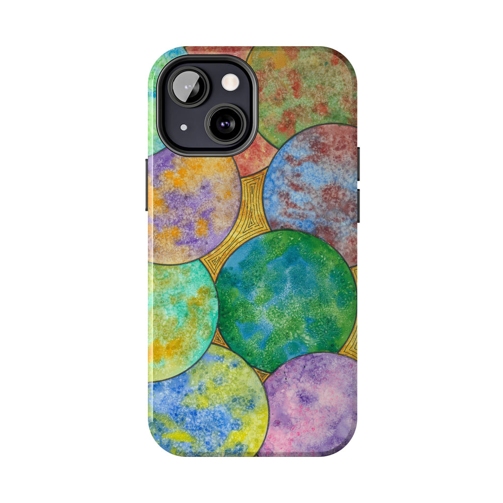 Tough Phone Case - All iPhones and Samsung Galaxys - Exciting Abstract Design #61 Worlds Apart