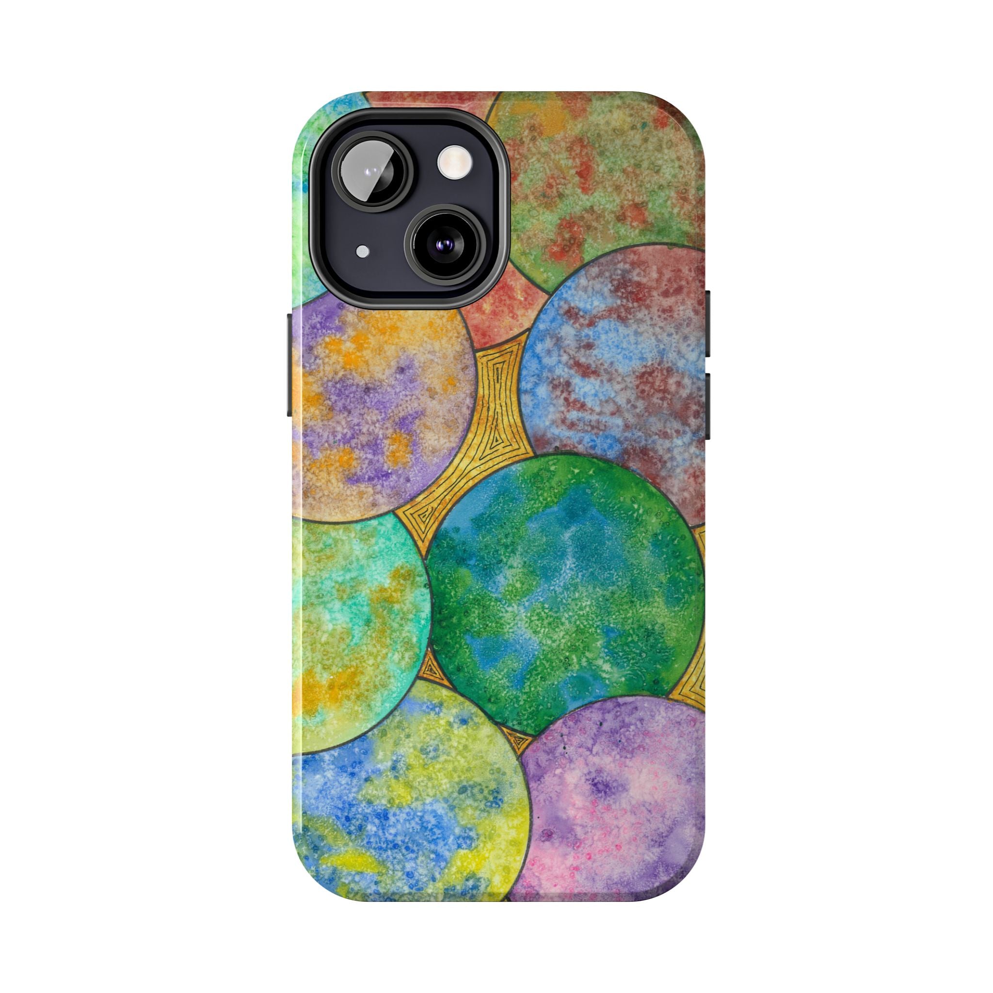 Tough Phone Case - All iPhones and Samsung Galaxys - Exciting Abstract Design #61 Worlds Apart