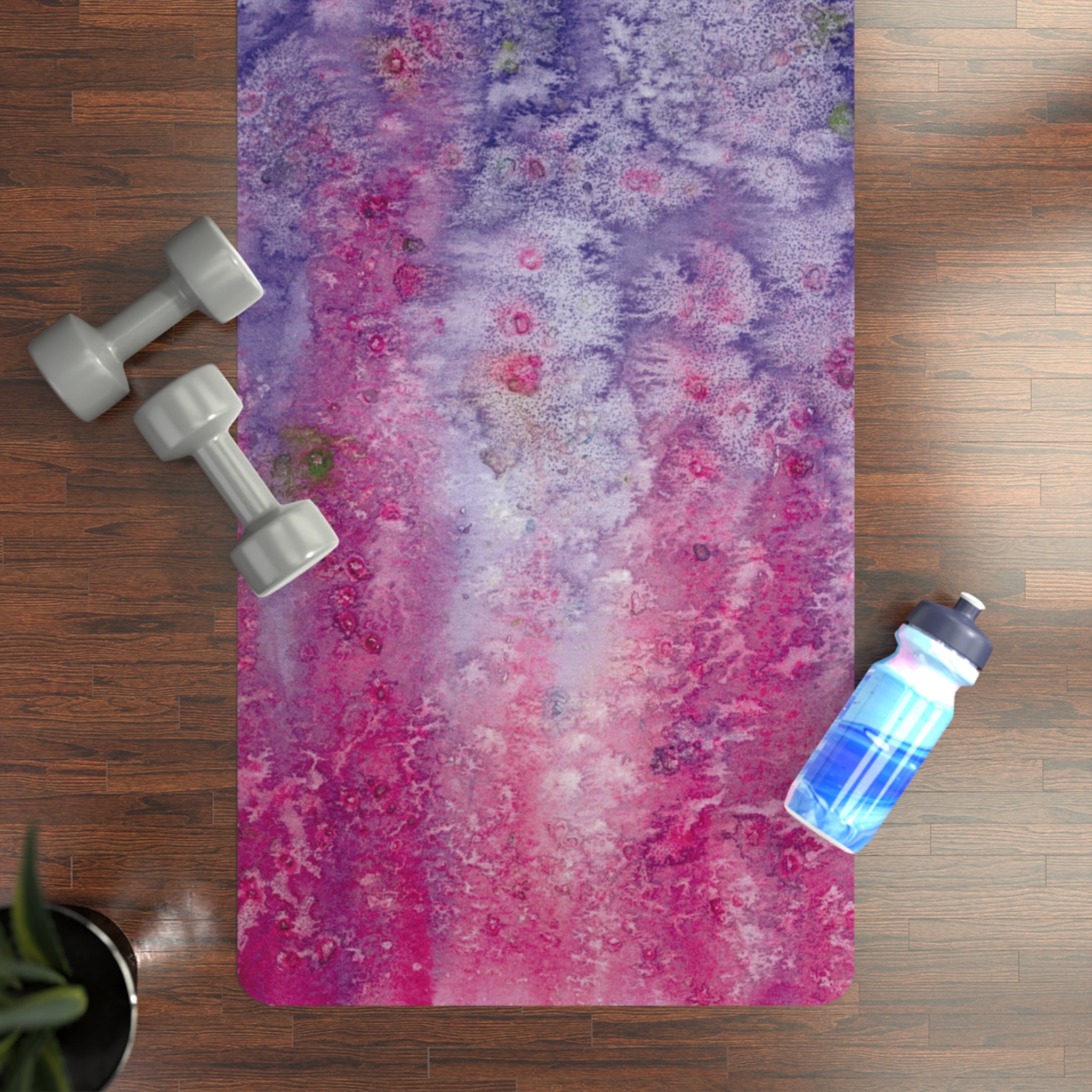 Yoga Mats and Gym Mats. Colourful Abstract Designs. Perfect for Home, Yoga or Gym Class, or a Special Gift #86 Birthday Fairies