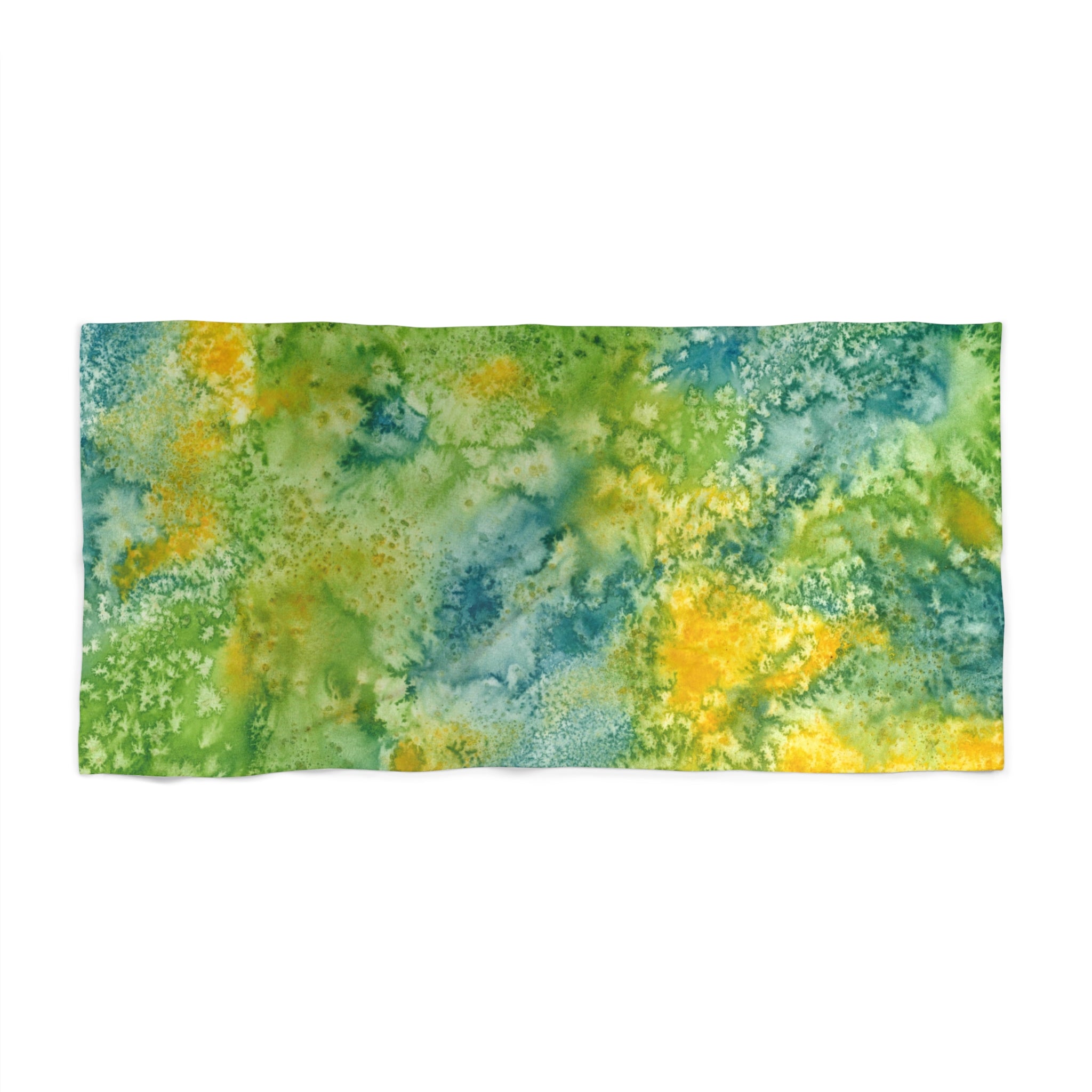Colourful Abstract Beach Towels, Cotton Loop backing for Durability, 2 Sizes.  For Family and friends or a Special Gift #52 View From Above