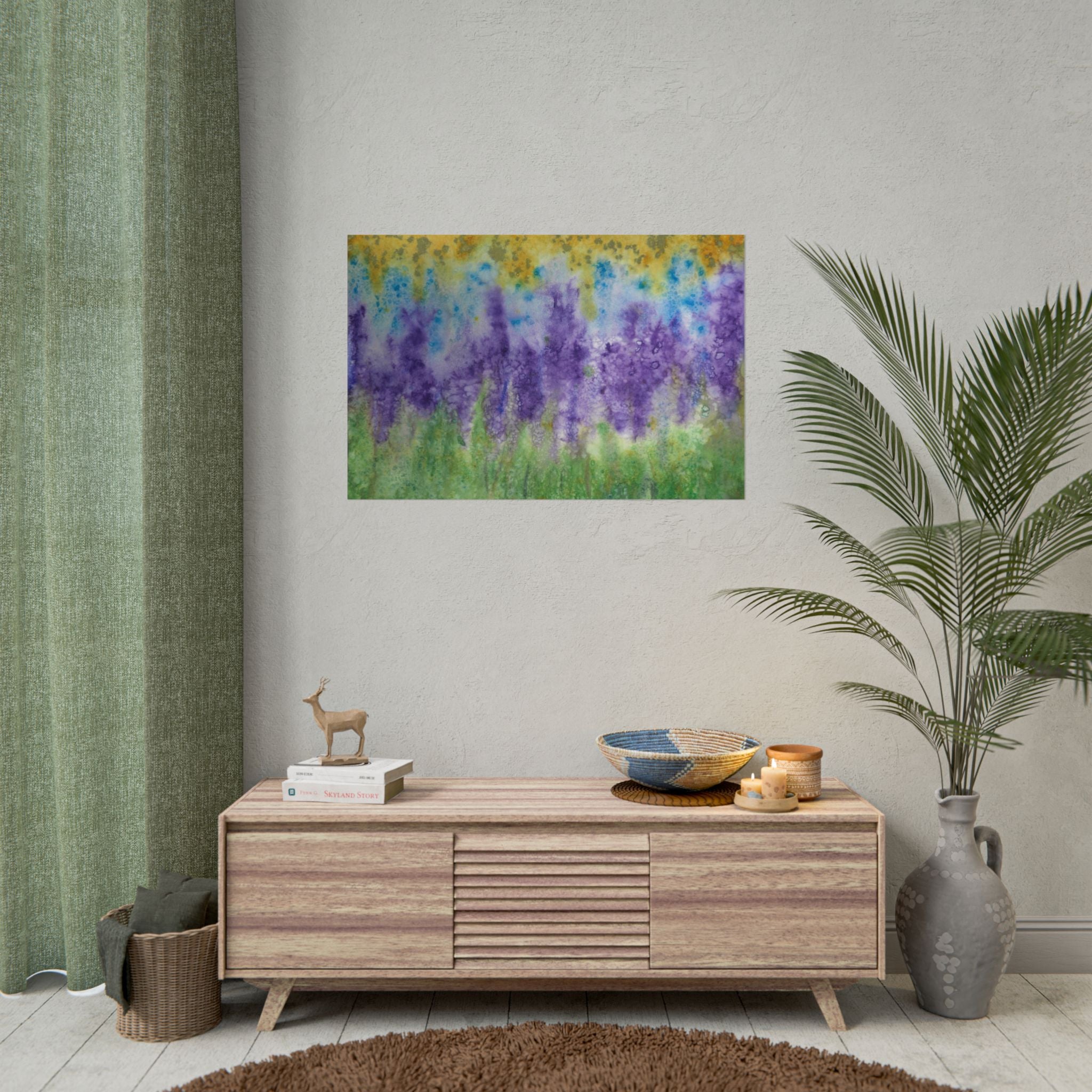 Large Colourful Wall Art, Posters & Prints, For Office, Bedroom or Living Room, or Special Gift #74 Lavender Fields