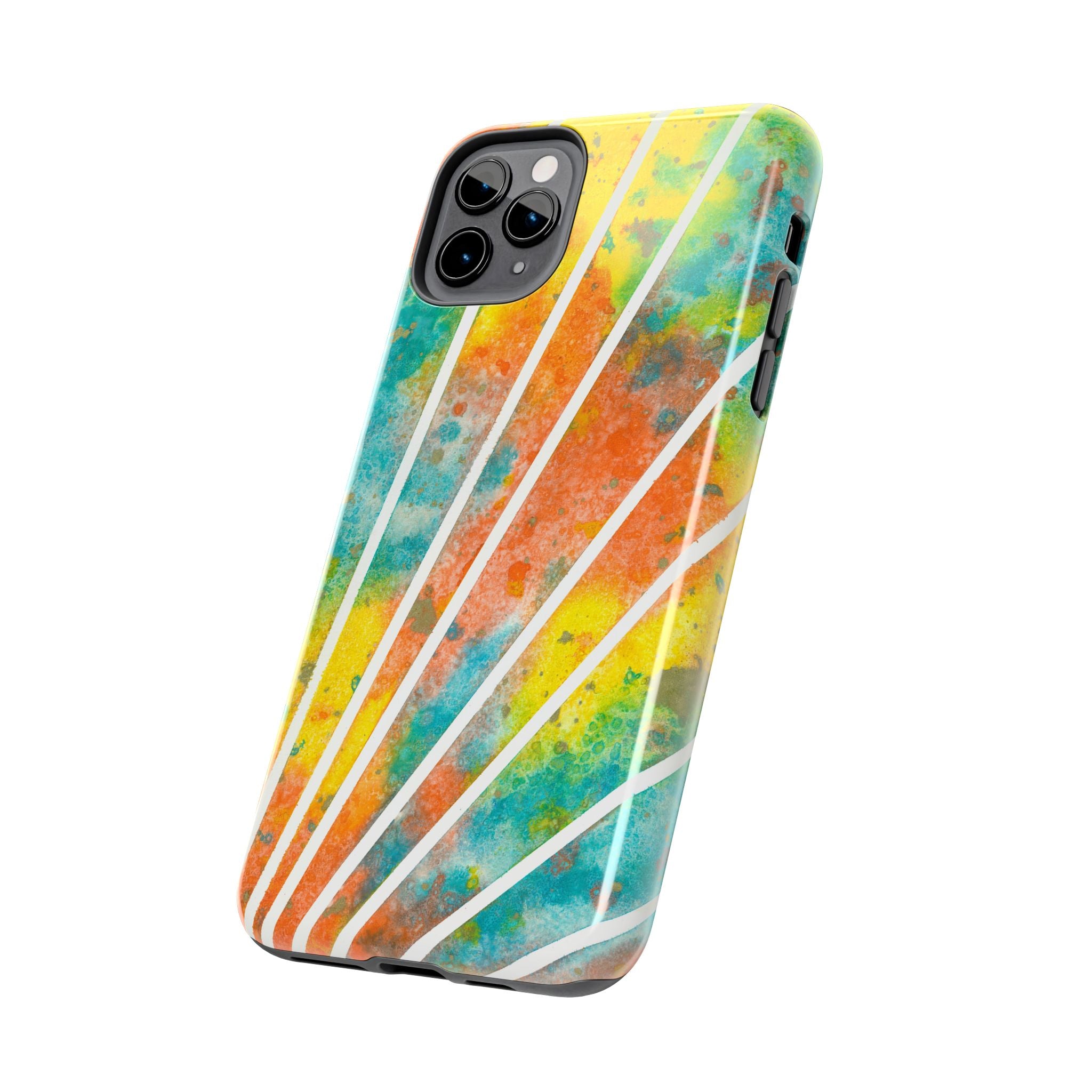 Tough Phone Case - All iPhones and Samsung Galaxys - Exciting Abstract Design #101 Your Energy Radiates