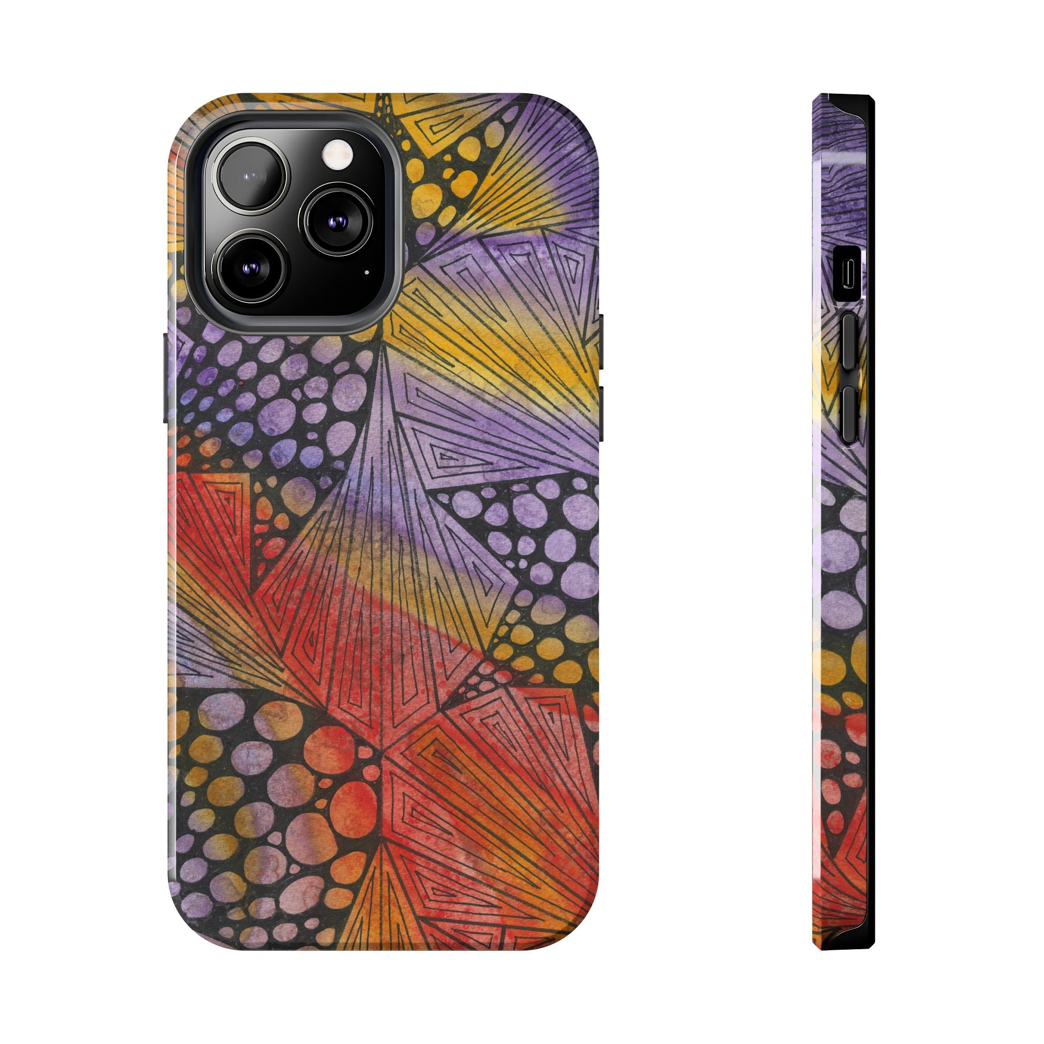 Tough Phone Case - All iPhones and Samsung Galaxys - Exciting Abstract Design #82 Fighting Delusions