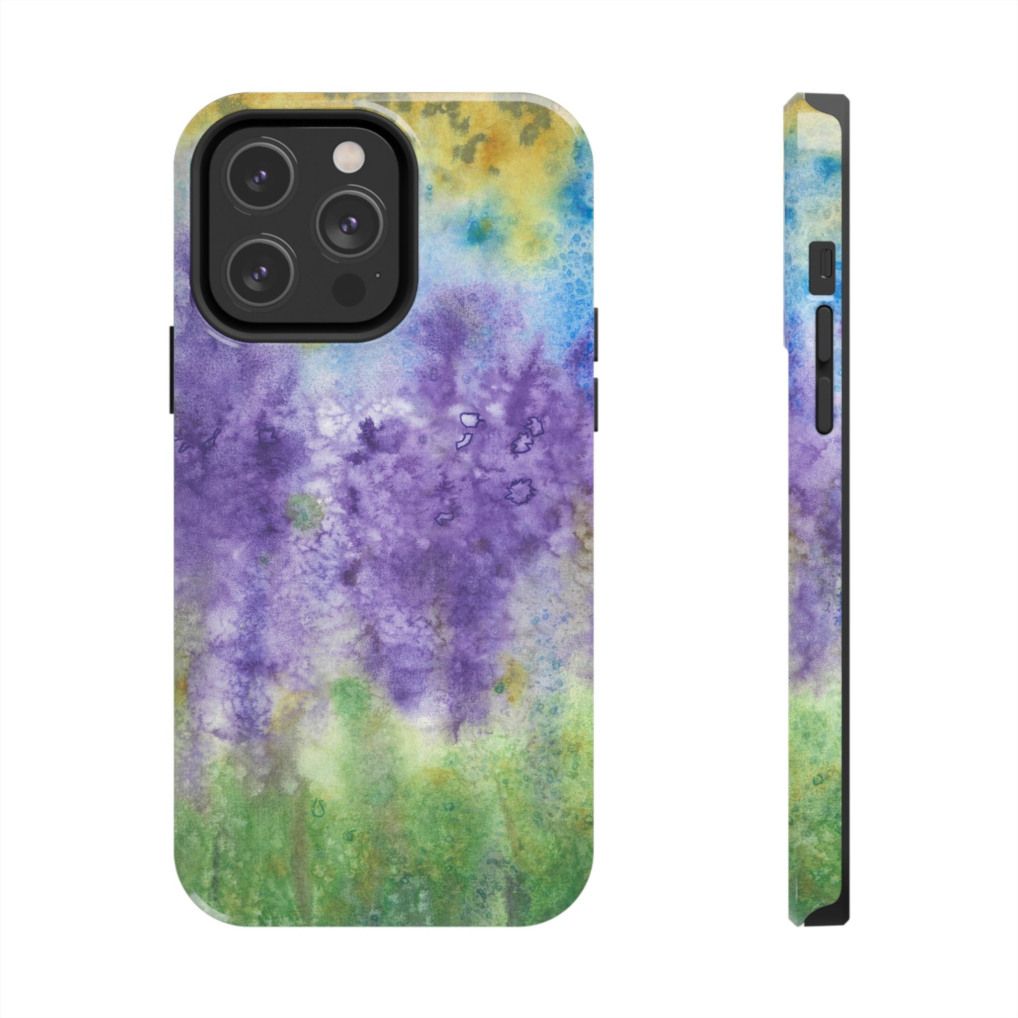 Tough Phone Case - All iPhones and Samsung Galaxys - Exciting Abstract Design #74 Lavender Fields
