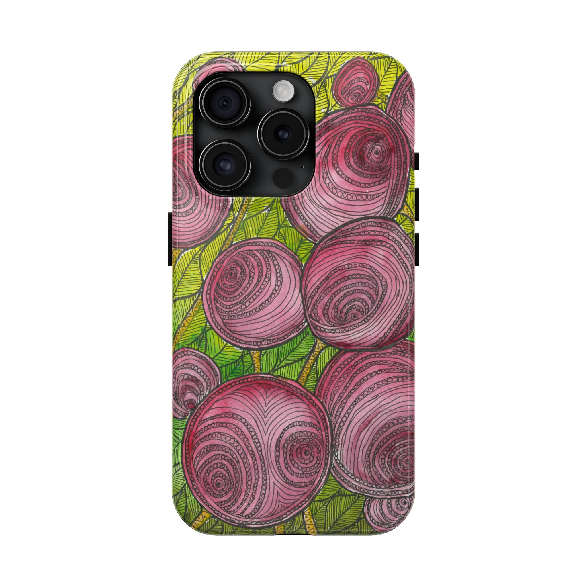 Tough Phone Case - All iPhones and Samsung Galaxys - Exciting Abstract Design #9 Spaced Blossoms