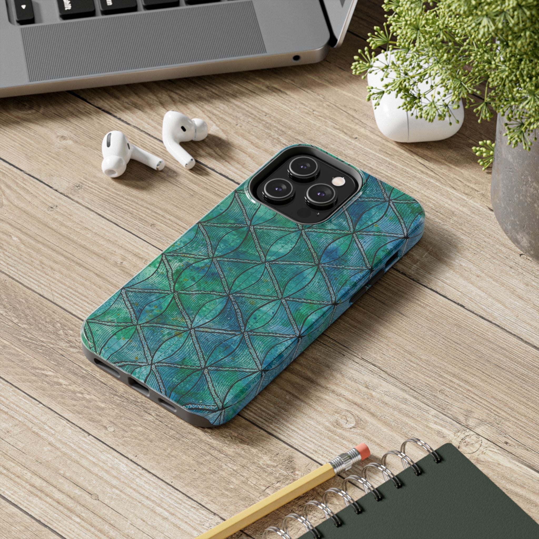 Tough Phone Case - All iPhones and Samsung Galaxys - Exciting Abstract Design #58 How's the Serenity
