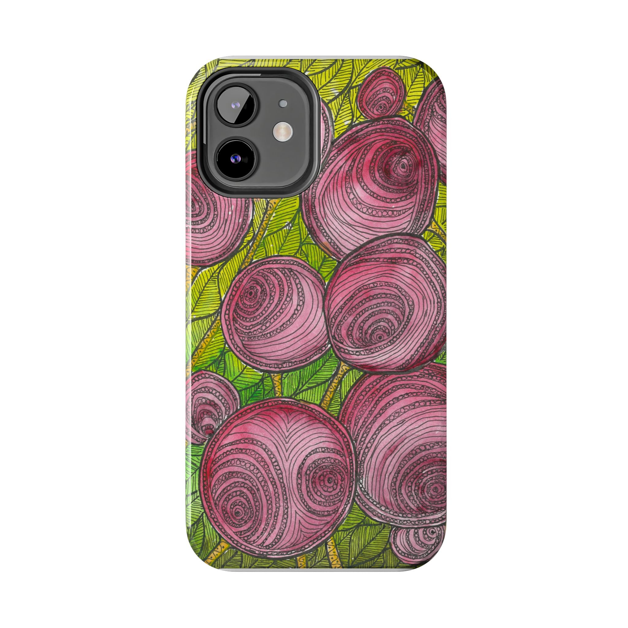 Tough Phone Case - All iPhones and Samsung Galaxys - Exciting Abstract Design #9 Spaced Blossoms