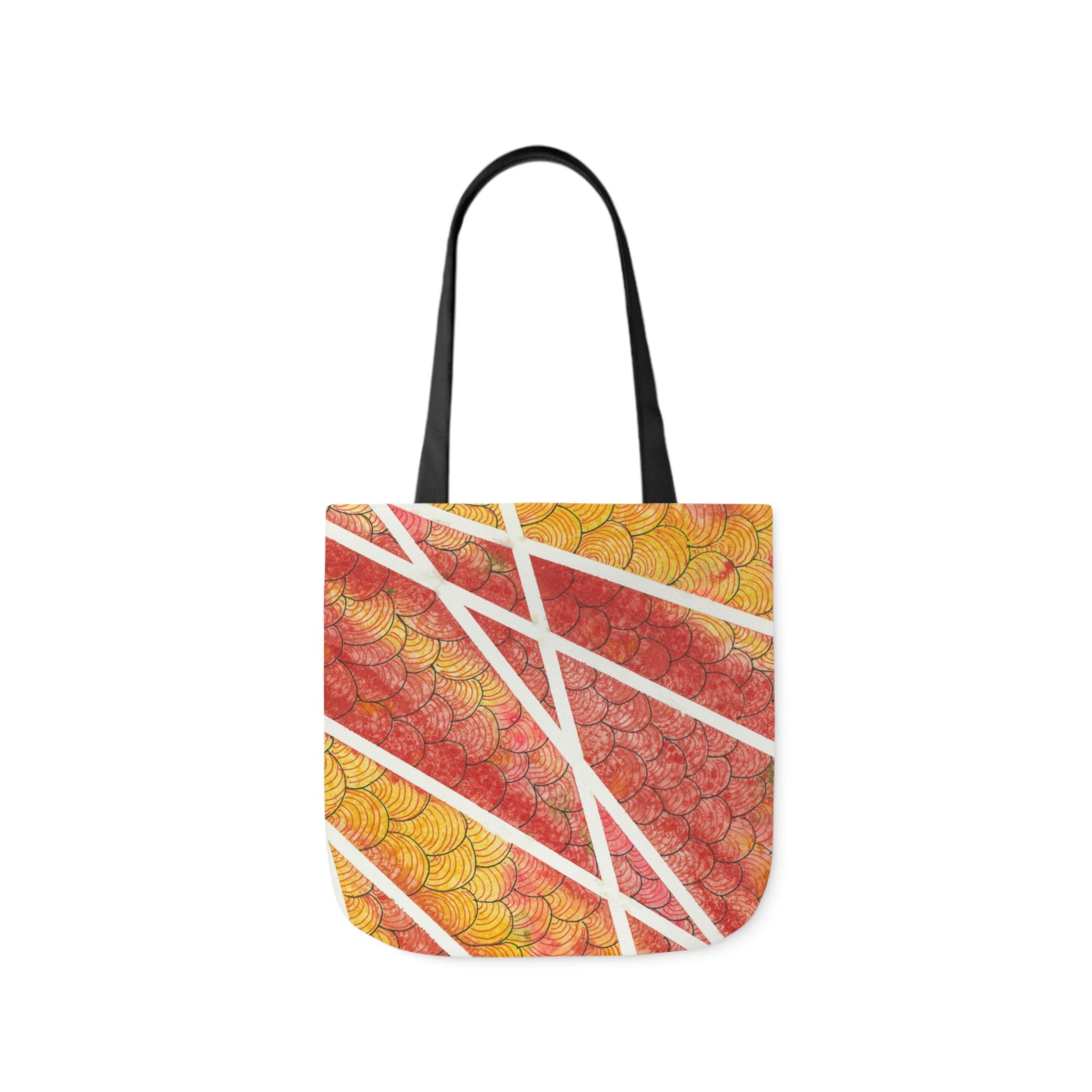 Canvas Tote Bags, Colourful Abstract Designs, 5-Color Straps, 3 Sizes.  For Family and friends or a Special Gift #67 Max Mimosa
