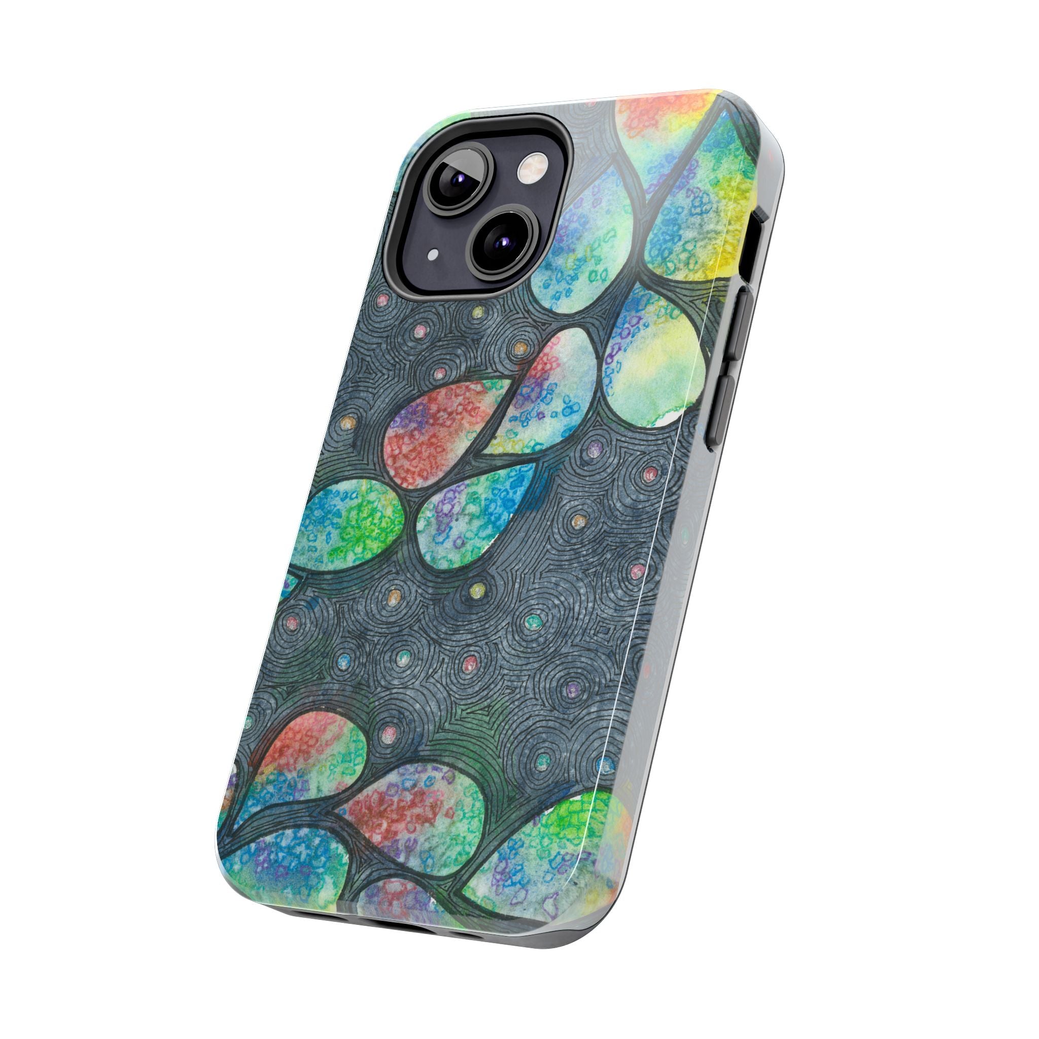 Tough Phone Case - All iPhones and Samsung Galaxys - Exciting Abstract Design #30 Give Us A Minute