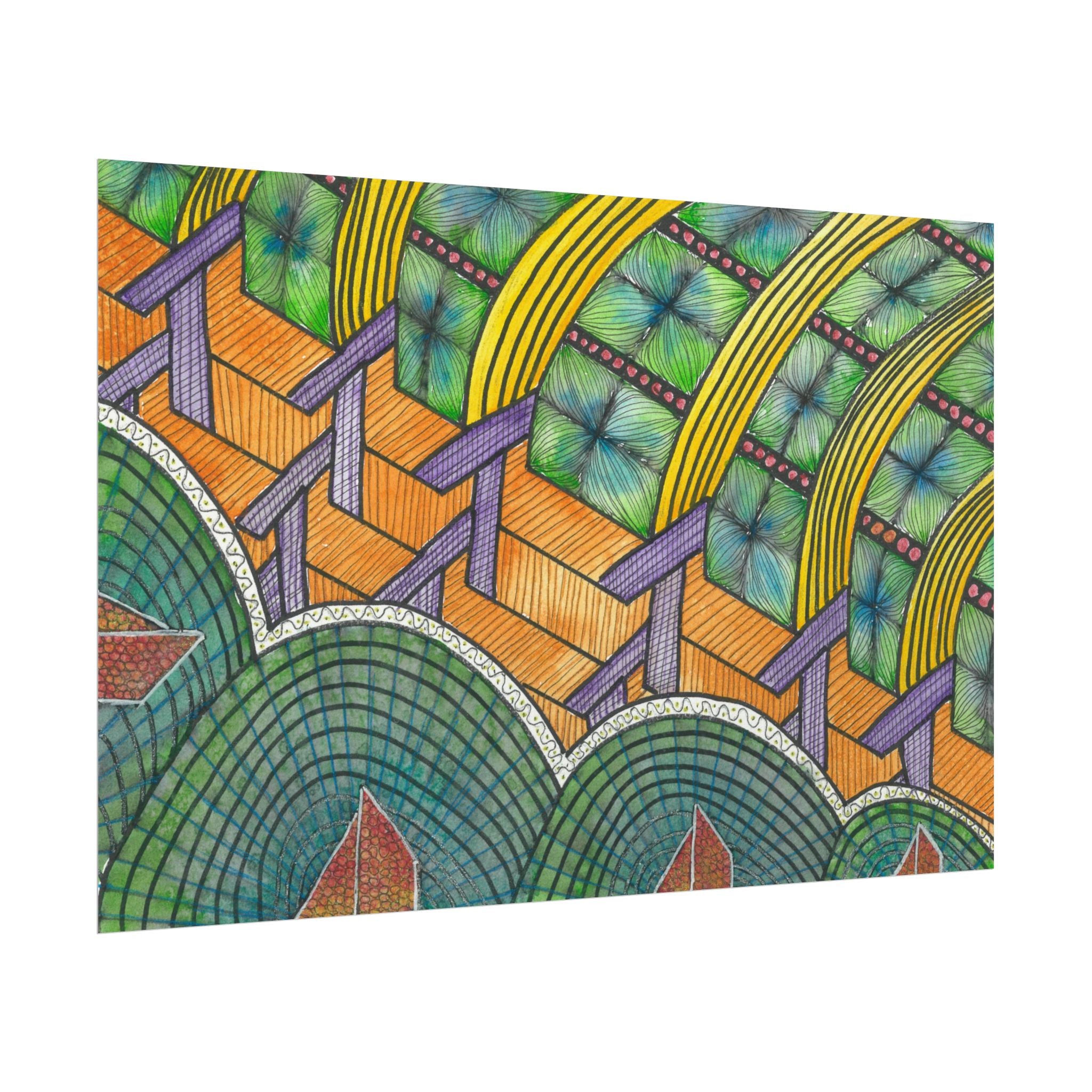 Large Colourful Wall Art, Posters & Prints, For Office, Bedroom or Living Room, or Special Gift #31 T'Eye Land