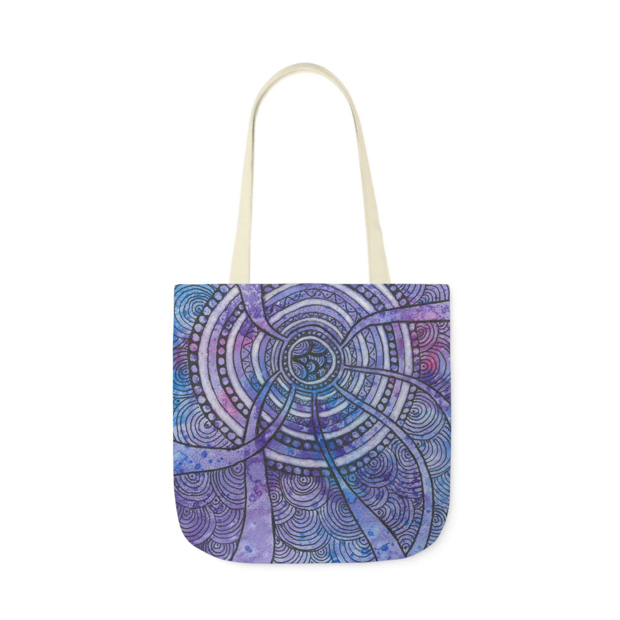 Canvas Tote Bags, Colourful Abstract Designs, 5-Color Straps, 3 Sizes.  For Family and friends or a Special Gift #56 The Way Home