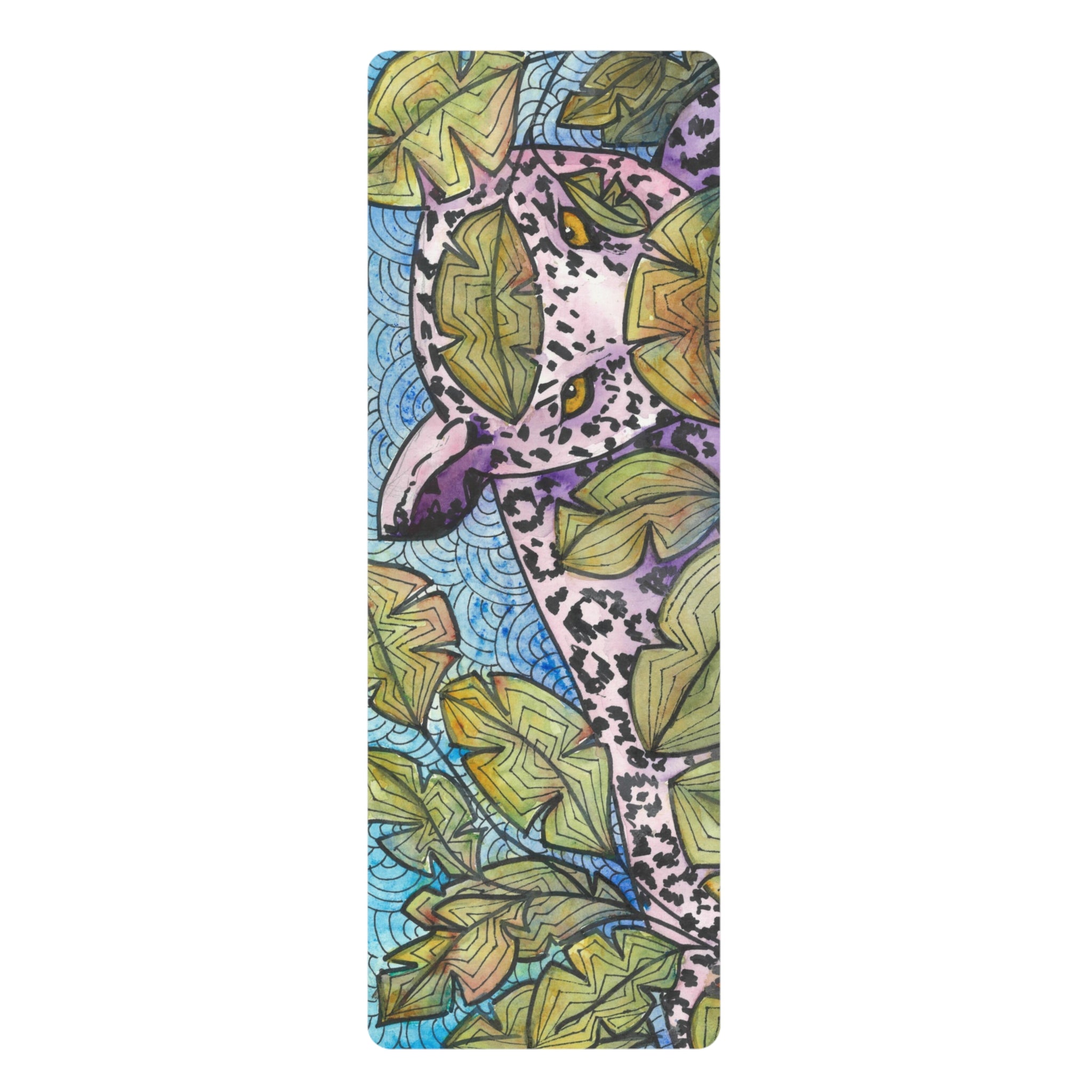 Yoga Mats and Gym Mats. Colourful Abstract Designs. Perfect for Home, Yoga or Gym Class, or a Special Gift #76 Purrfect Blend