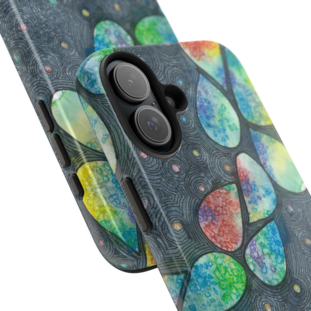 Tough Phone Case - All iPhones and Samsung Galaxys - Exciting Abstract Design #30 Give Us A Minute
