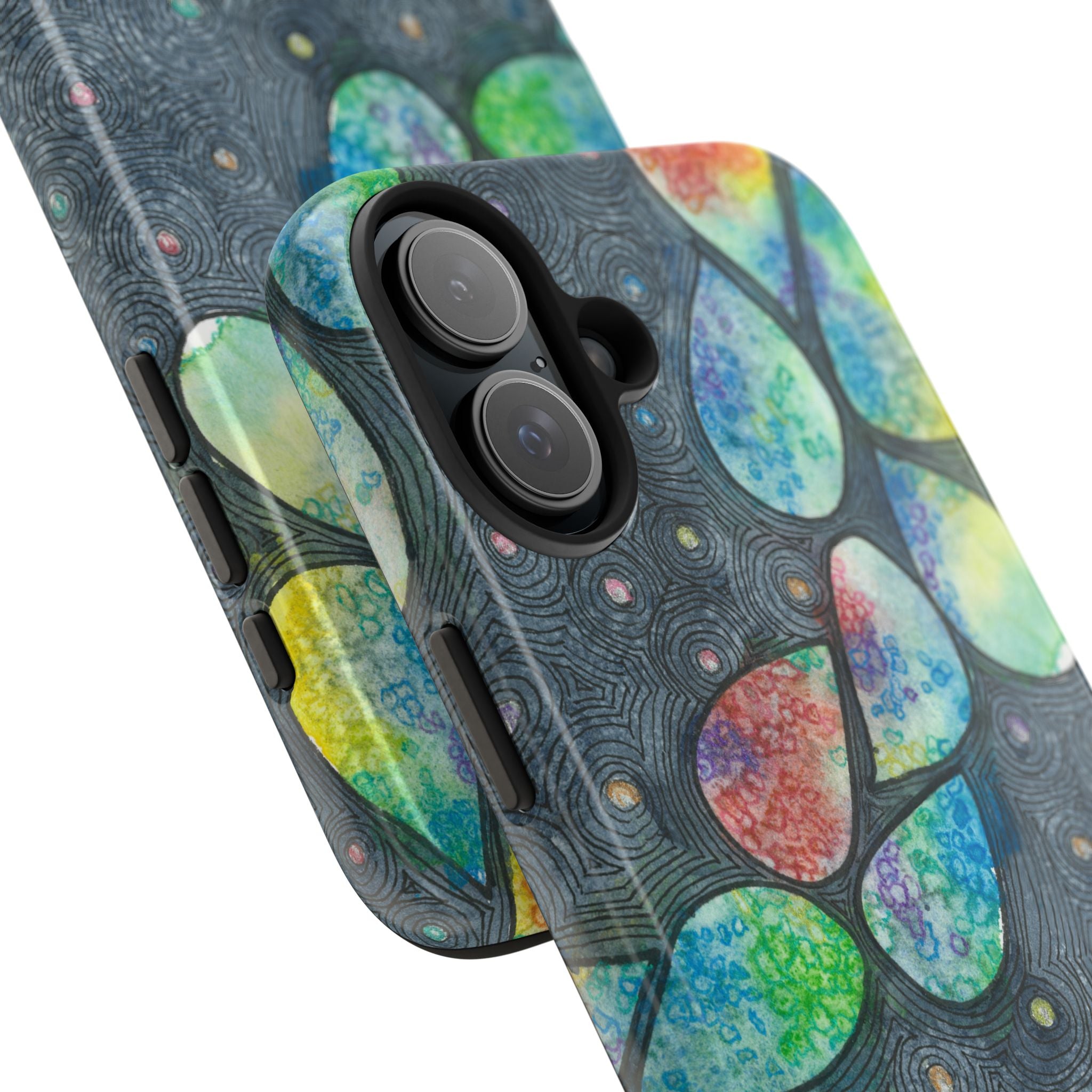 Tough Phone Case - All iPhones and Samsung Galaxys - Exciting Abstract Design #30 Give Us A Minute