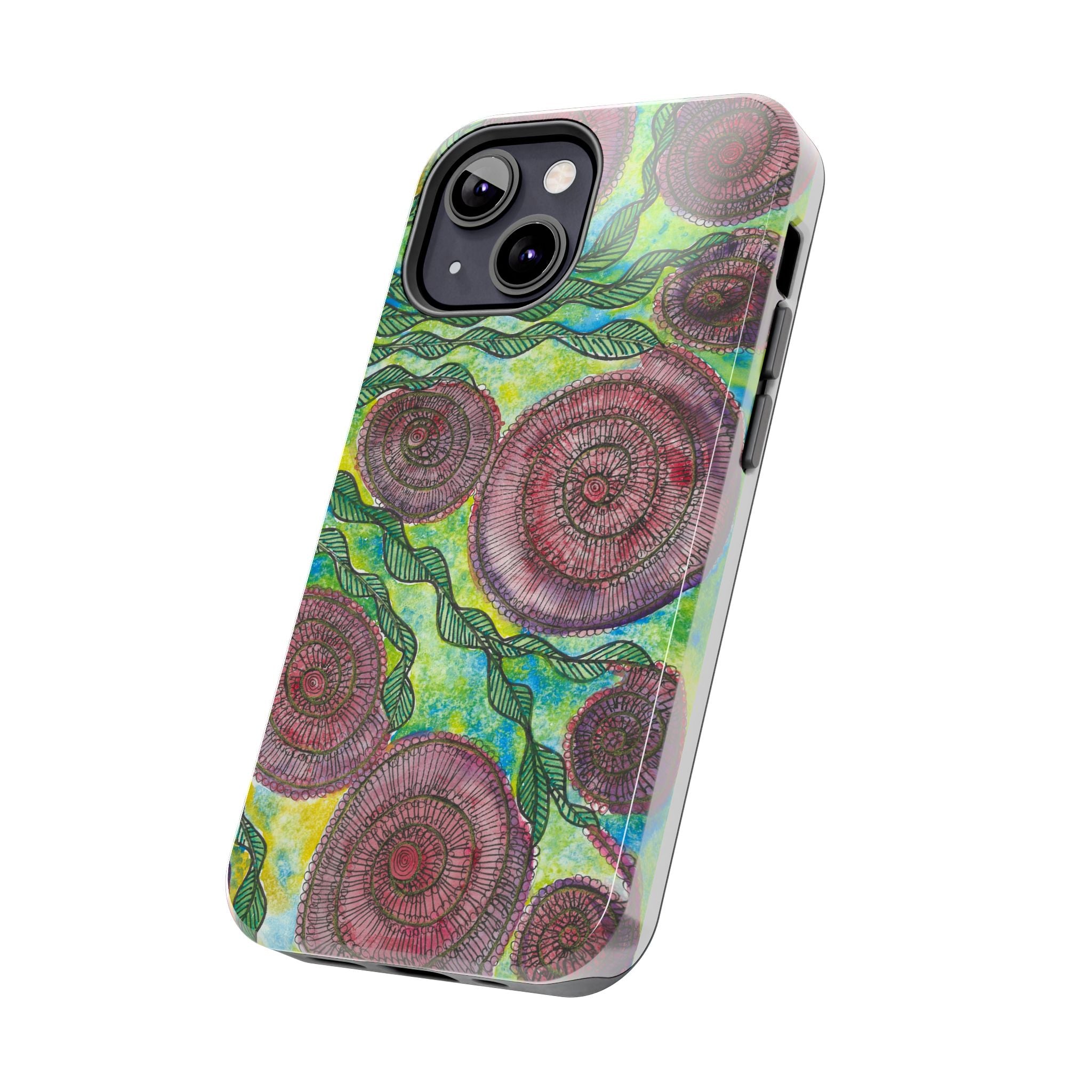 Tough Phone Case - All iPhones and Samsung Galaxys - Exciting Abstract Design #35 Beetroot To Yourself