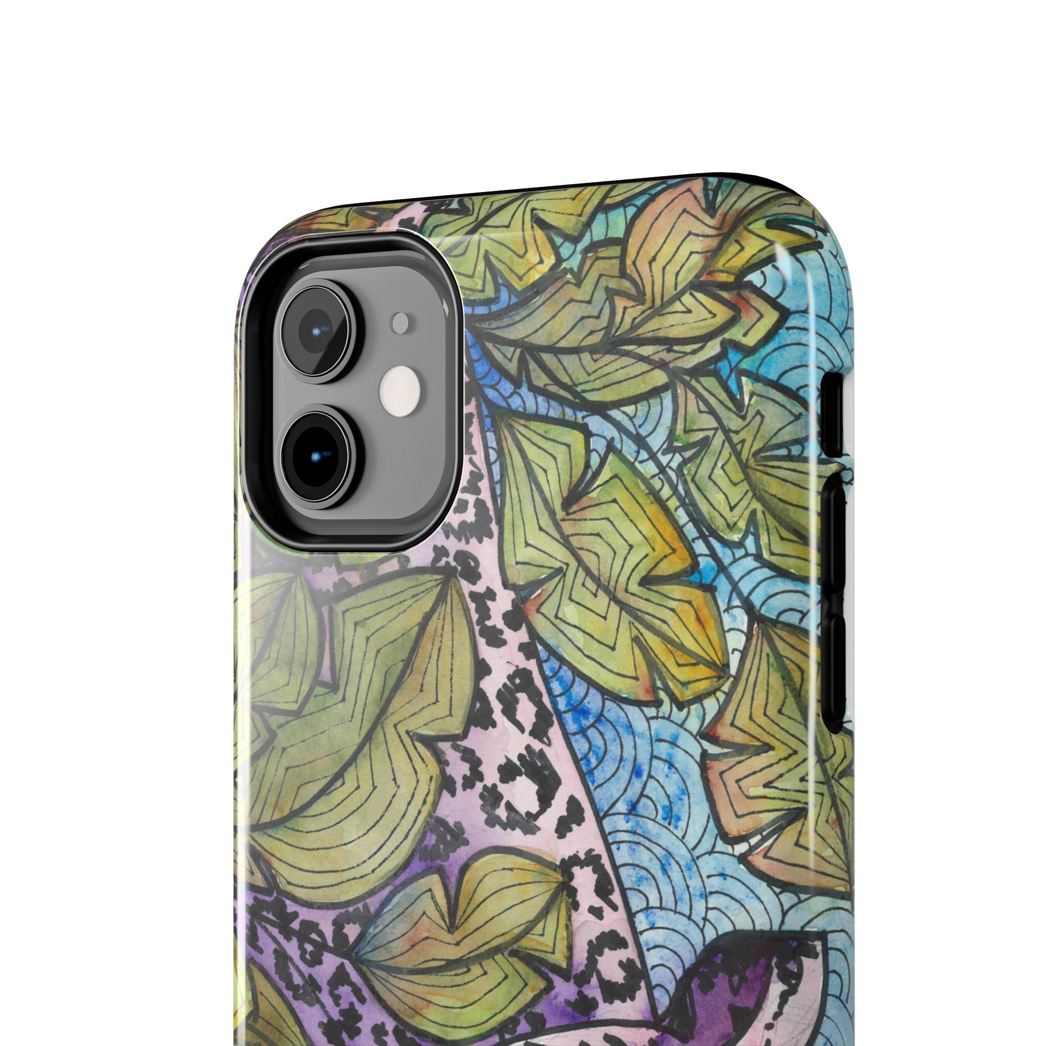 Tough Phone Case - All iPhones and Samsung Galaxys - Exciting Abstract Design #76 Purrfect Blend