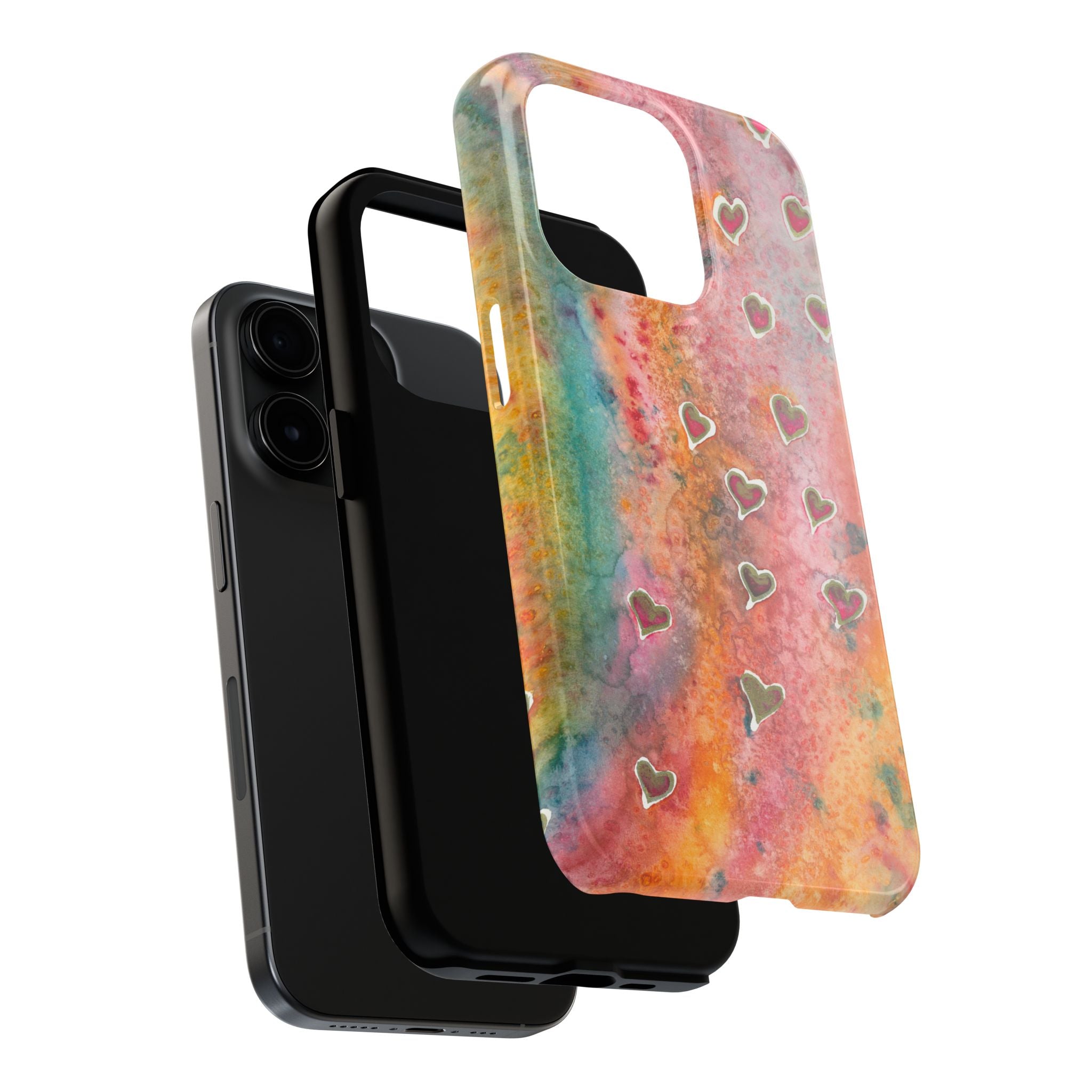 Tough Phone Case - All iPhones and Samsung Galaxys - Exciting Abstract Design #96 Love, Friendship, integrity