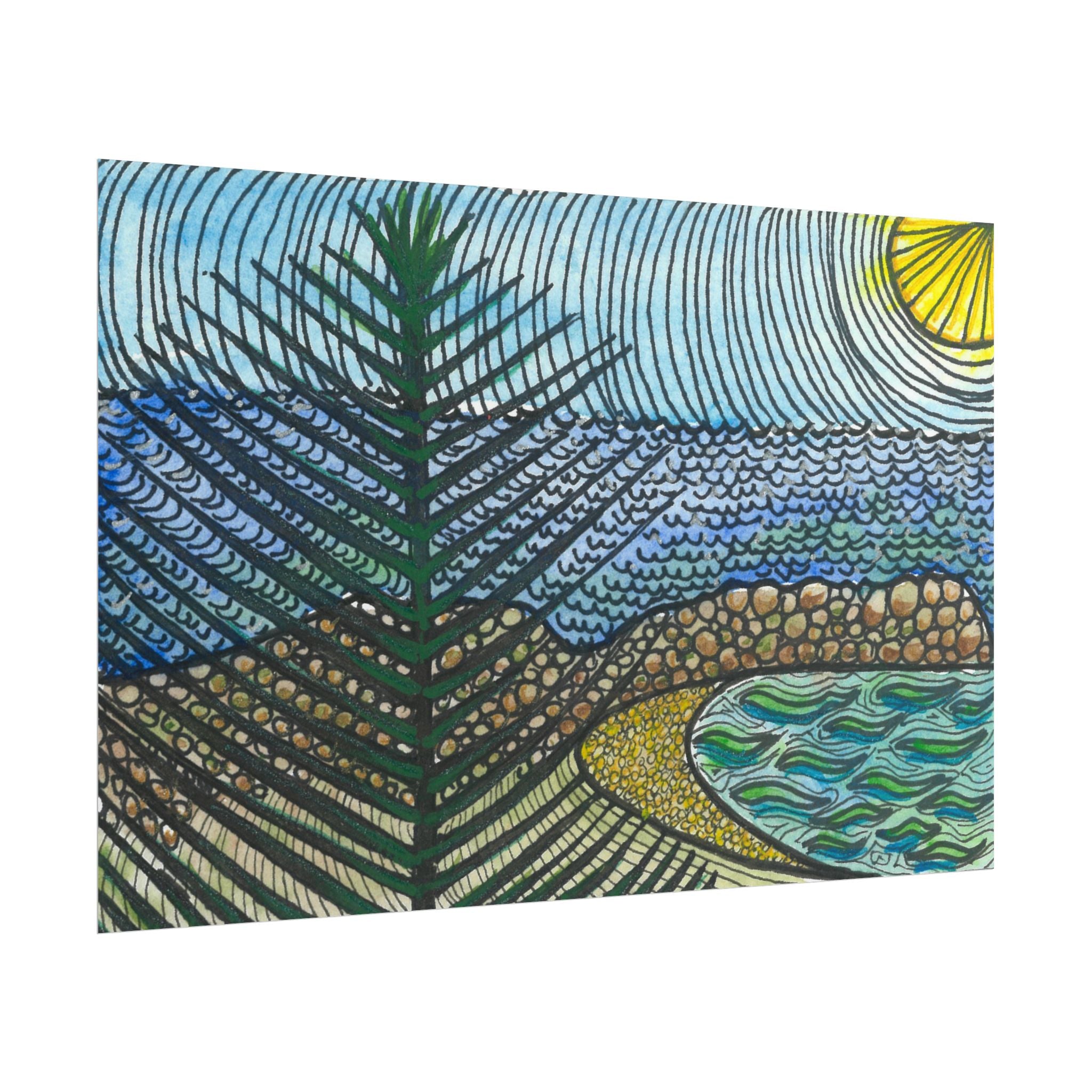 Large Colourful Wall Art, Posters & Prints, For Office, Bedroom or Living Room, or Special Gift #47 Cottesloe