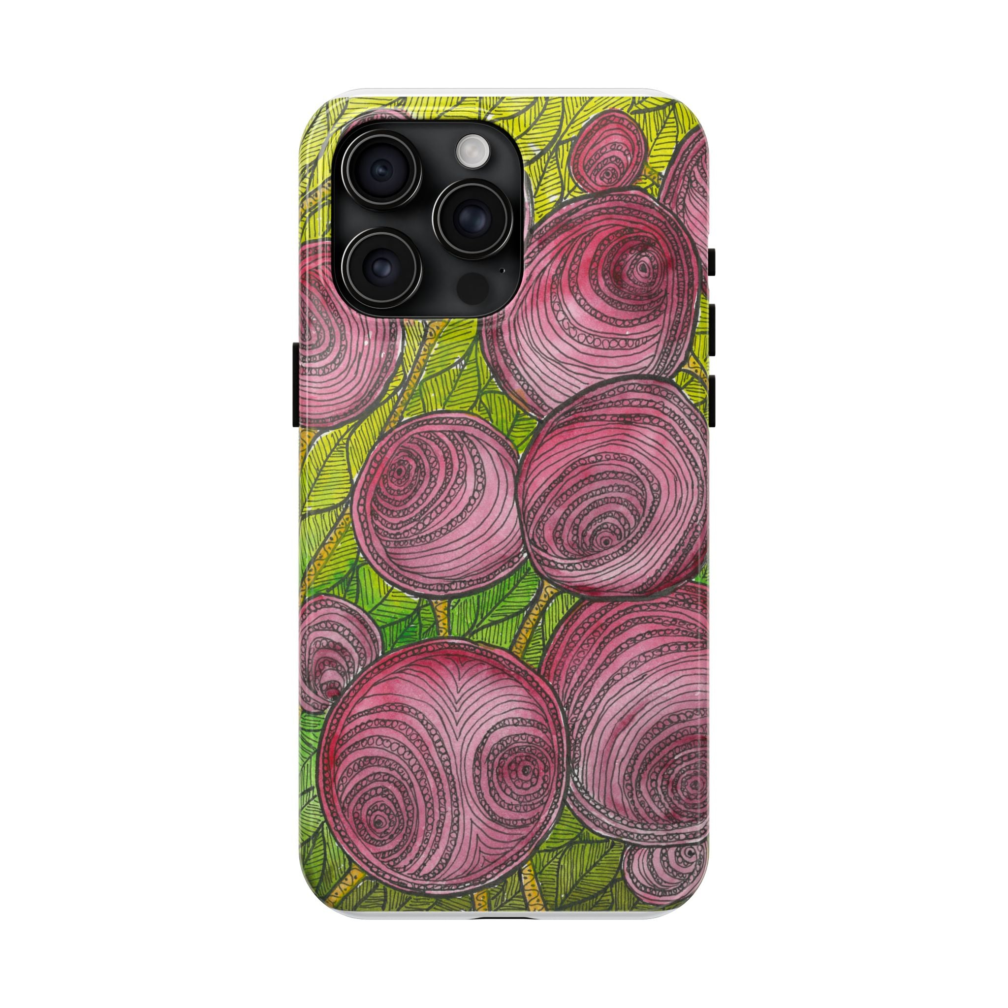 Tough Phone Case - All iPhones and Samsung Galaxys - Exciting Abstract Design #9 Spaced Blossoms
