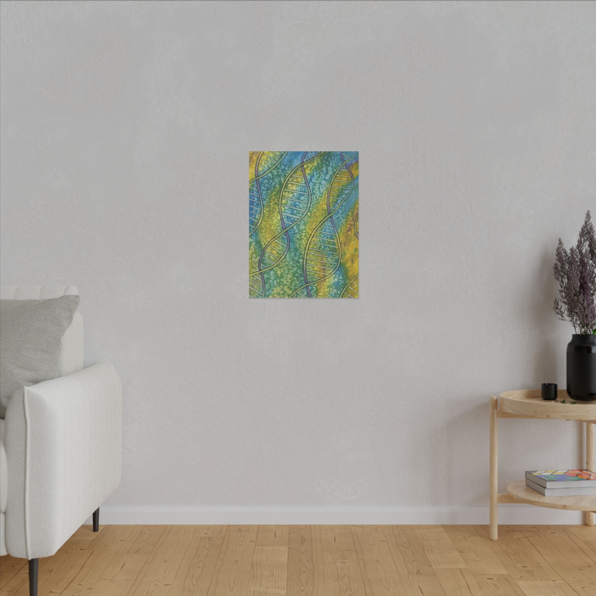 Large Colourful Wall Art, Canvas Prints, For Office, Bedroom or Living Room, or Special Gift #99 Crop of DNA
