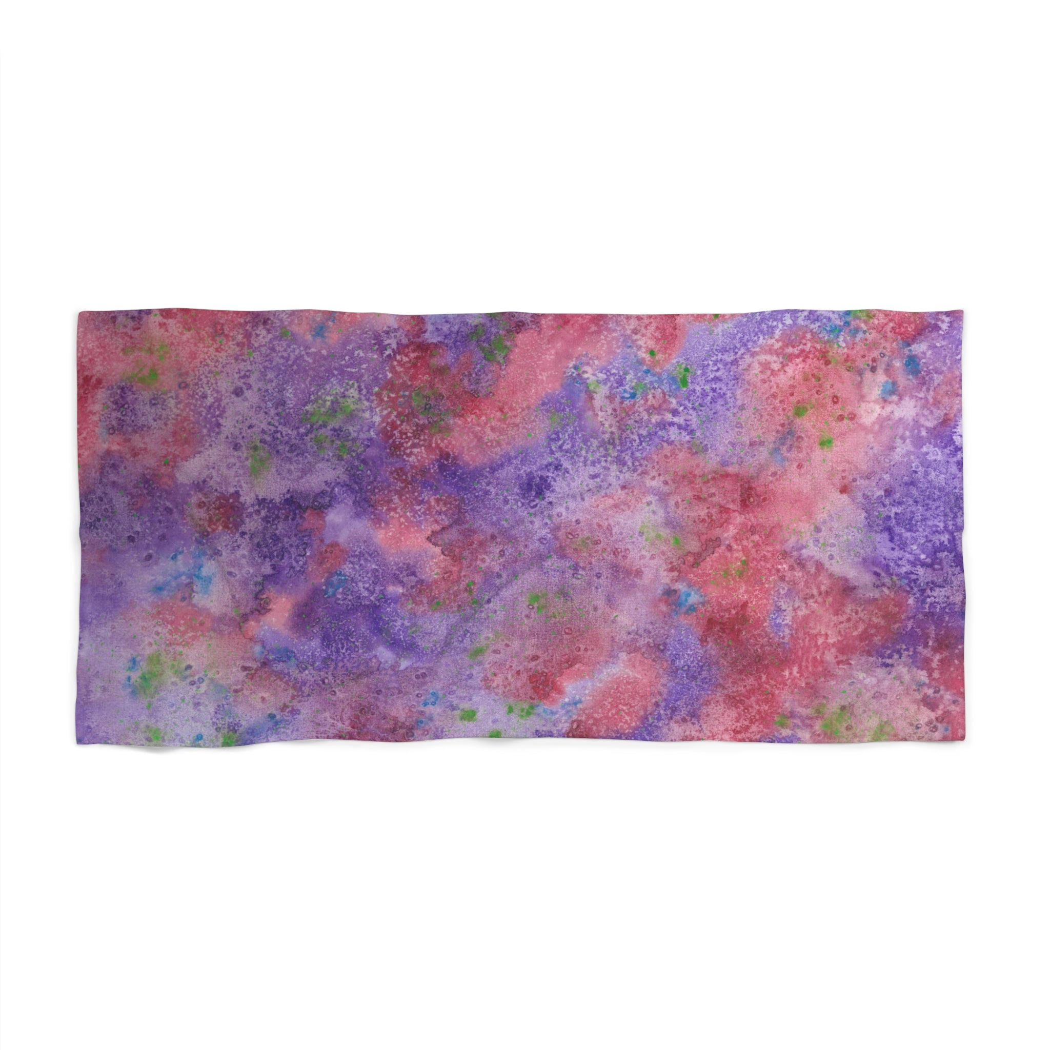 Colourful Abstract Beach Towels, Cotton Loop backing for Durability, 2 Sizes.  For Family and friends or a Special Gift #62 Resolutions