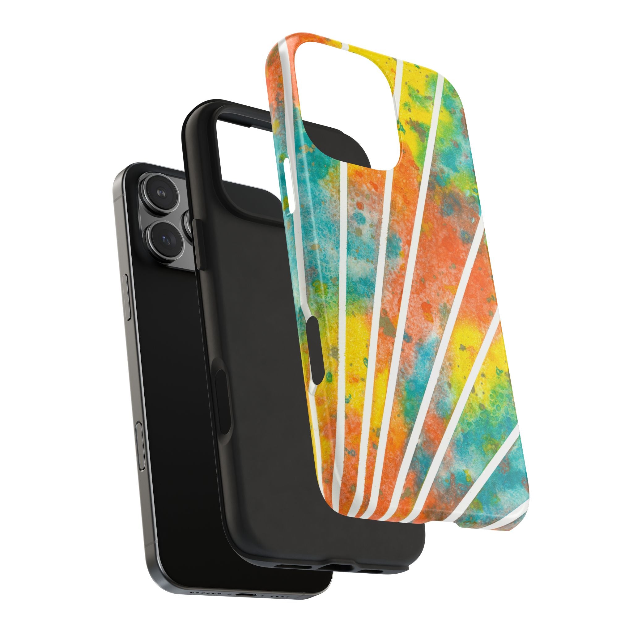 Tough Phone Case - All iPhones and Samsung Galaxys - Exciting Abstract Design #101 Your Energy Radiates