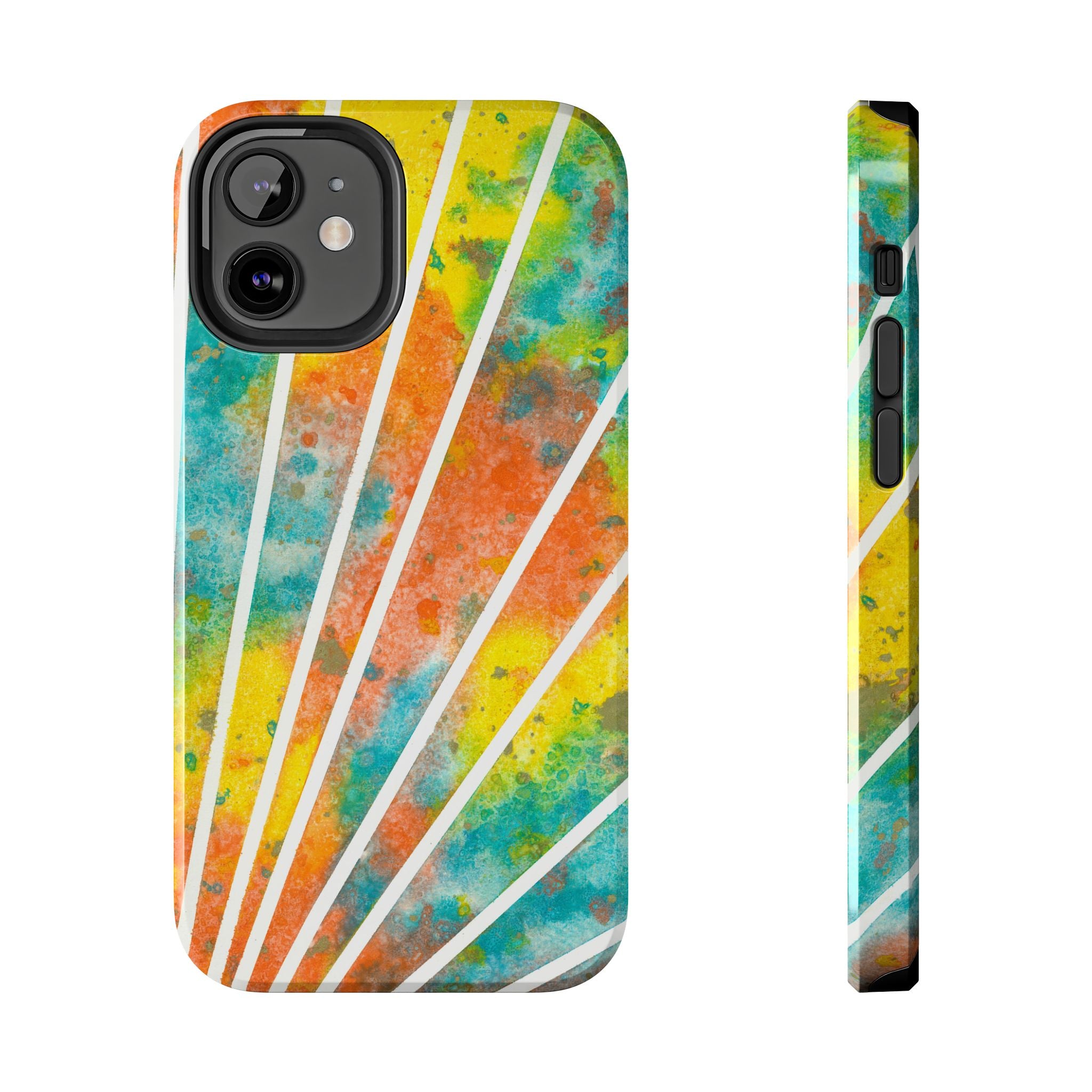 Tough Phone Case - All iPhones and Samsung Galaxys - Exciting Abstract Design #101 Your Energy Radiates
