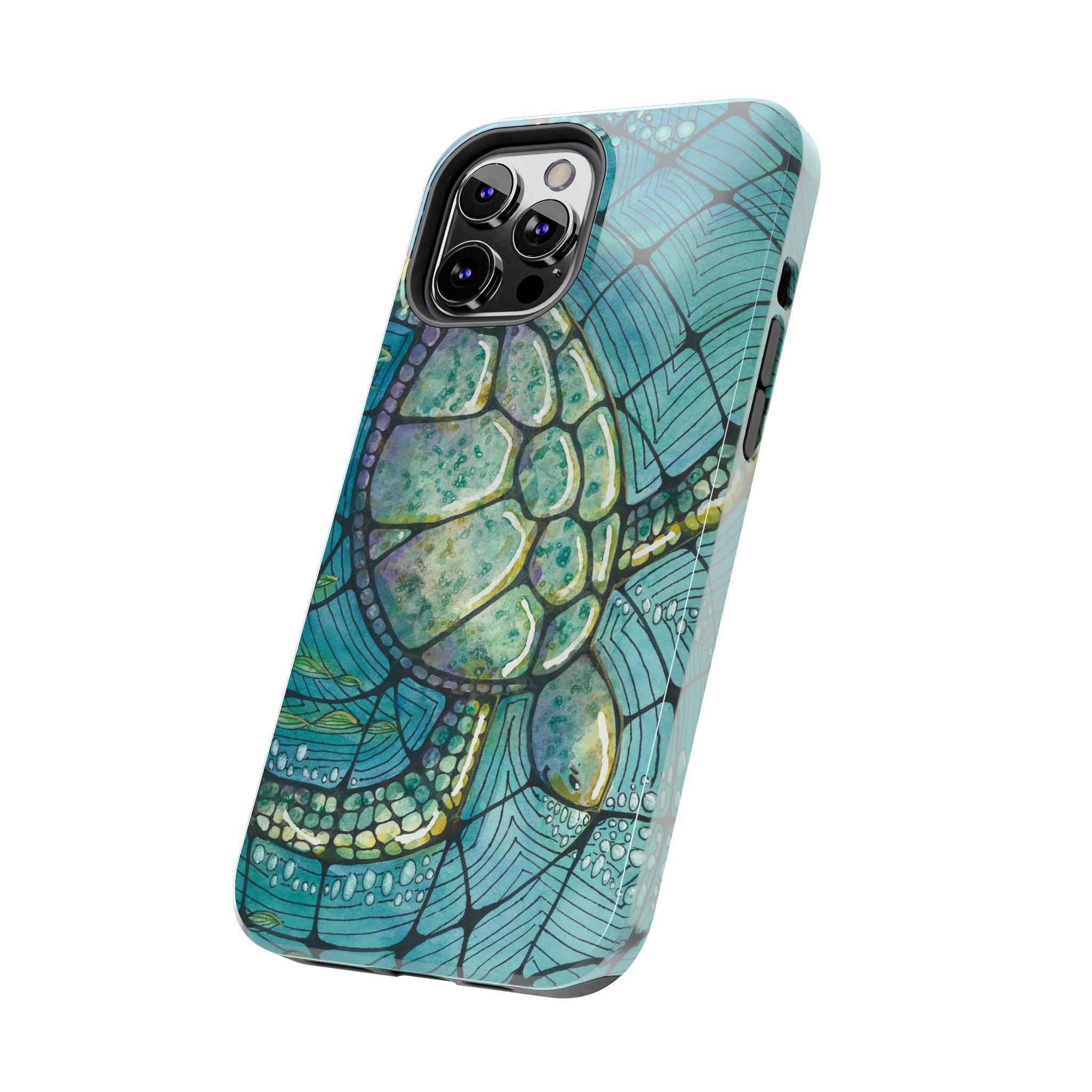 Tough Phone Case - All iPhones and Samsung Galaxys - Exciting Abstract Design #73 Turtling Along