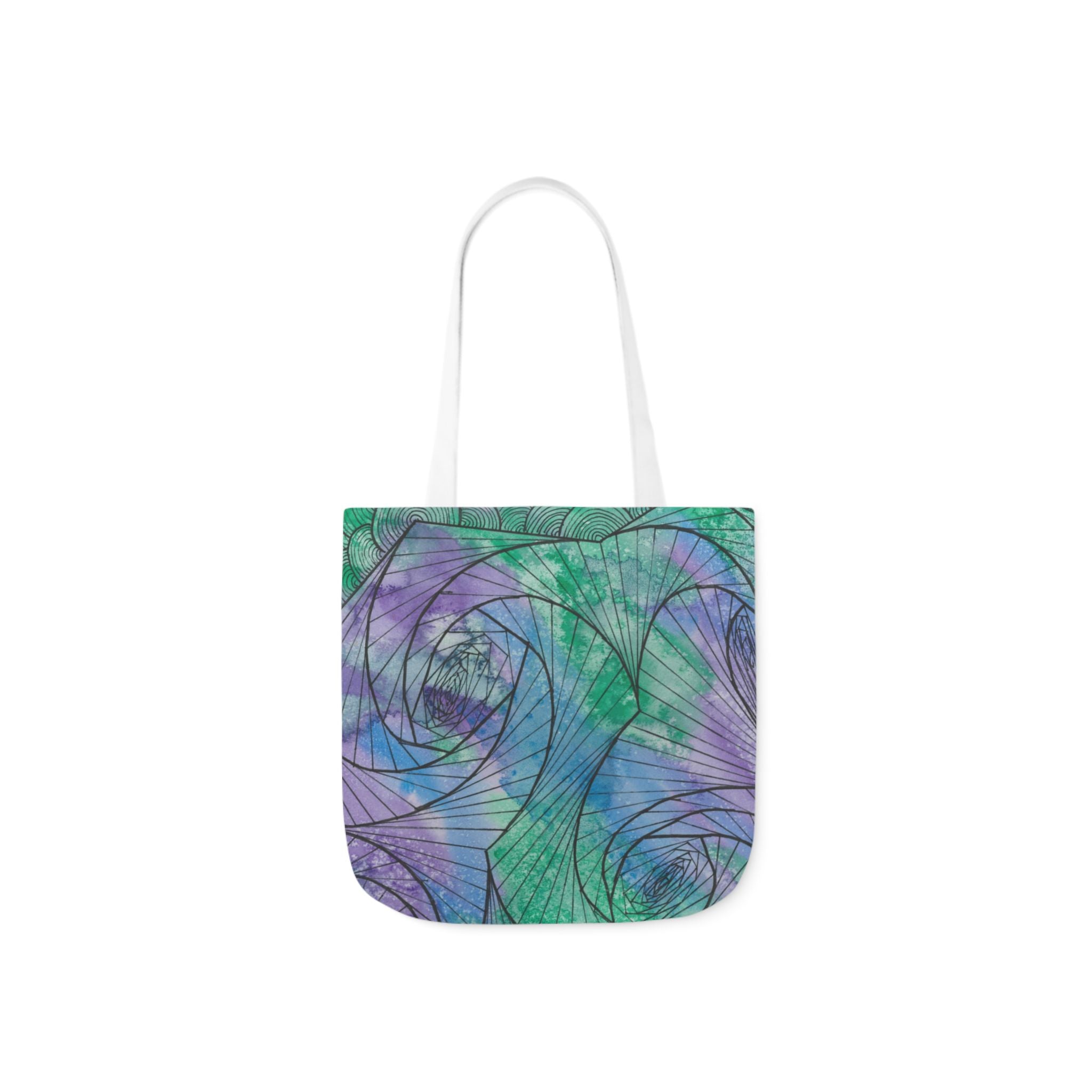 Canvas Tote Bags, Colourful Abstract Designs, 5-Color Straps, 3 Sizes.  For Family and friends or a Special Gift #50 If Not Now When